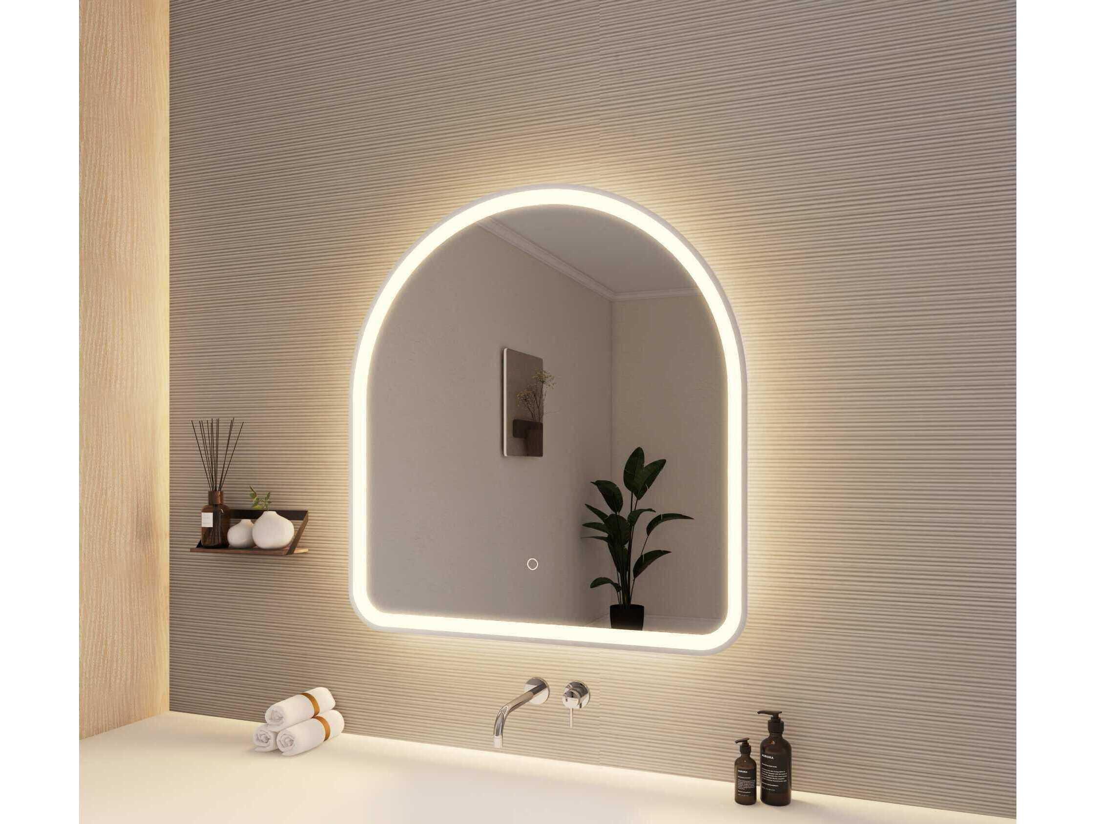 Elegant Lighting Harmoni Silver Arch Wall Mirror