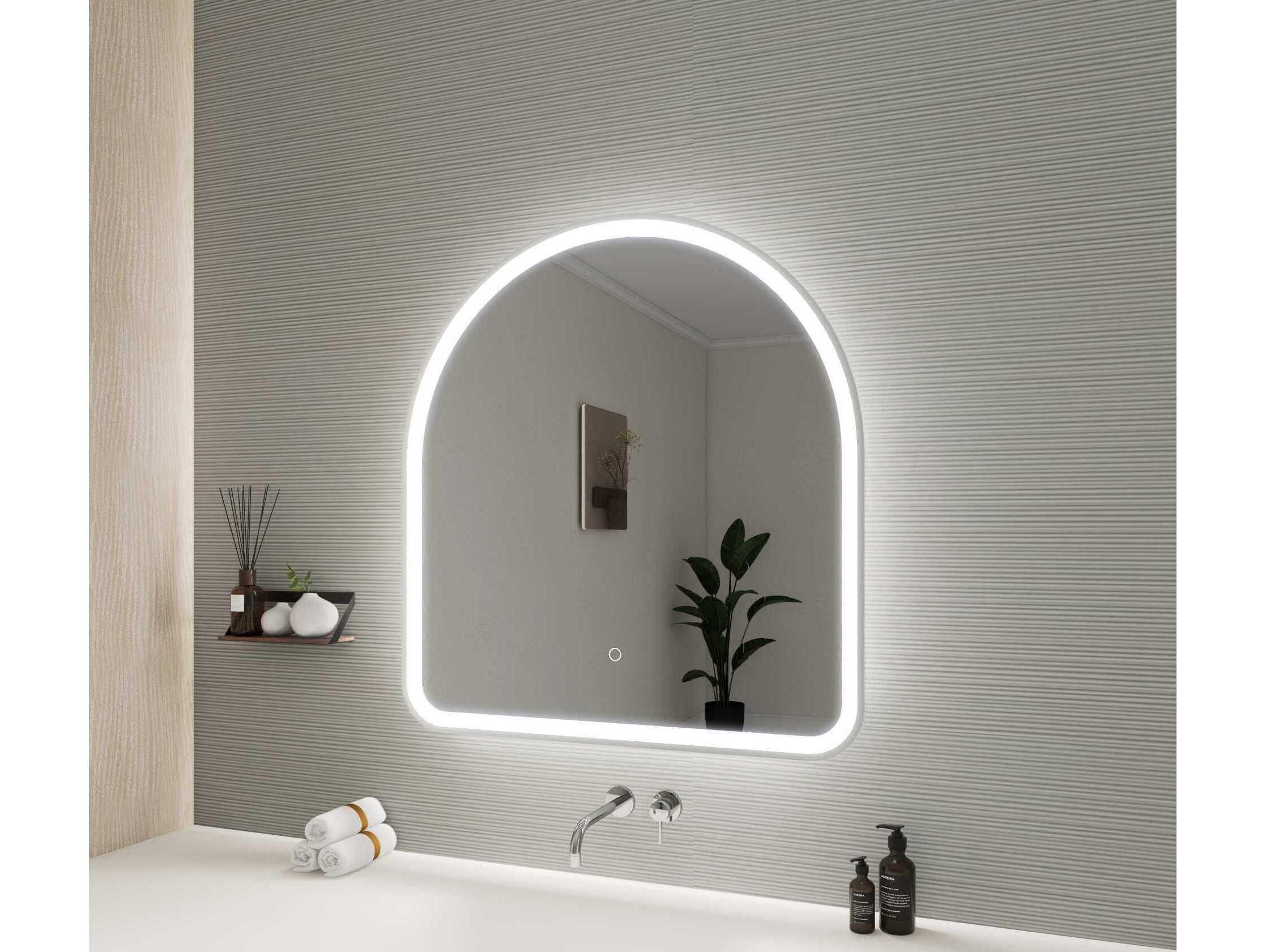 Elegant Lighting Harmoni Silver Arch Wall Mirror