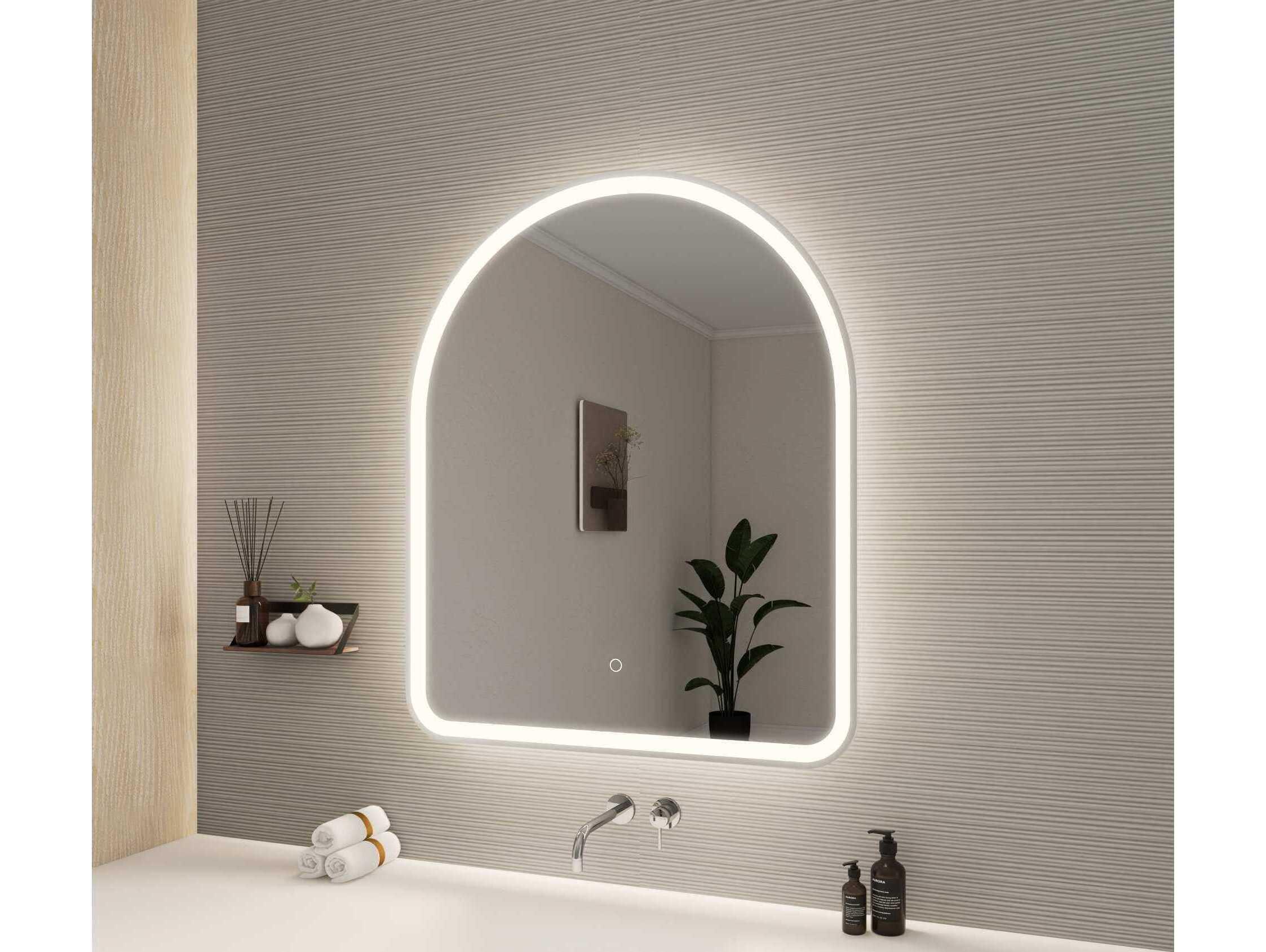 Elegant Lighting Harmoni Silver Arch Wall Mirror