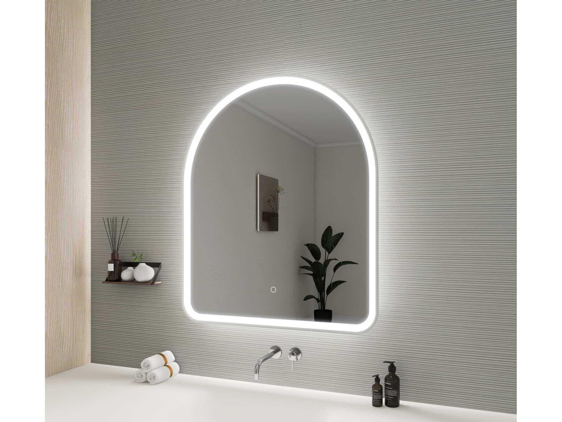 Elegant Lighting Harmoni Silver Arch Wall Mirror