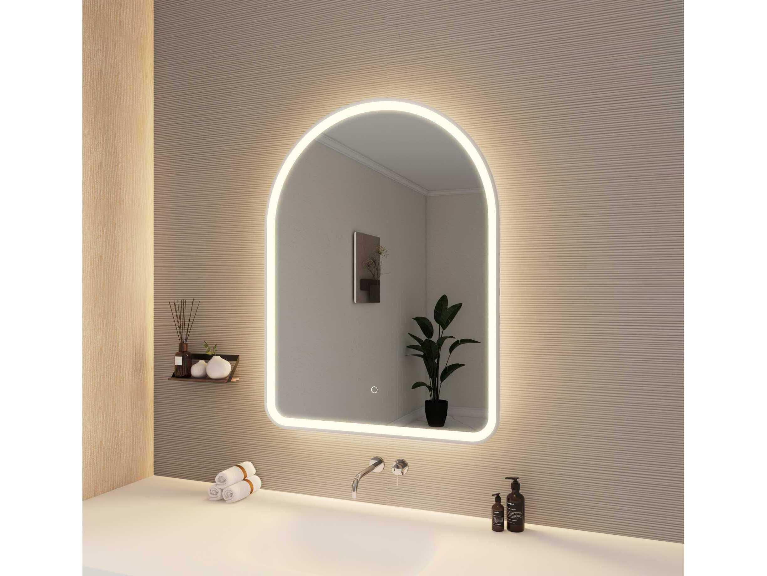 Elegant Lighting Harmoni Silver Arch Wall Mirror