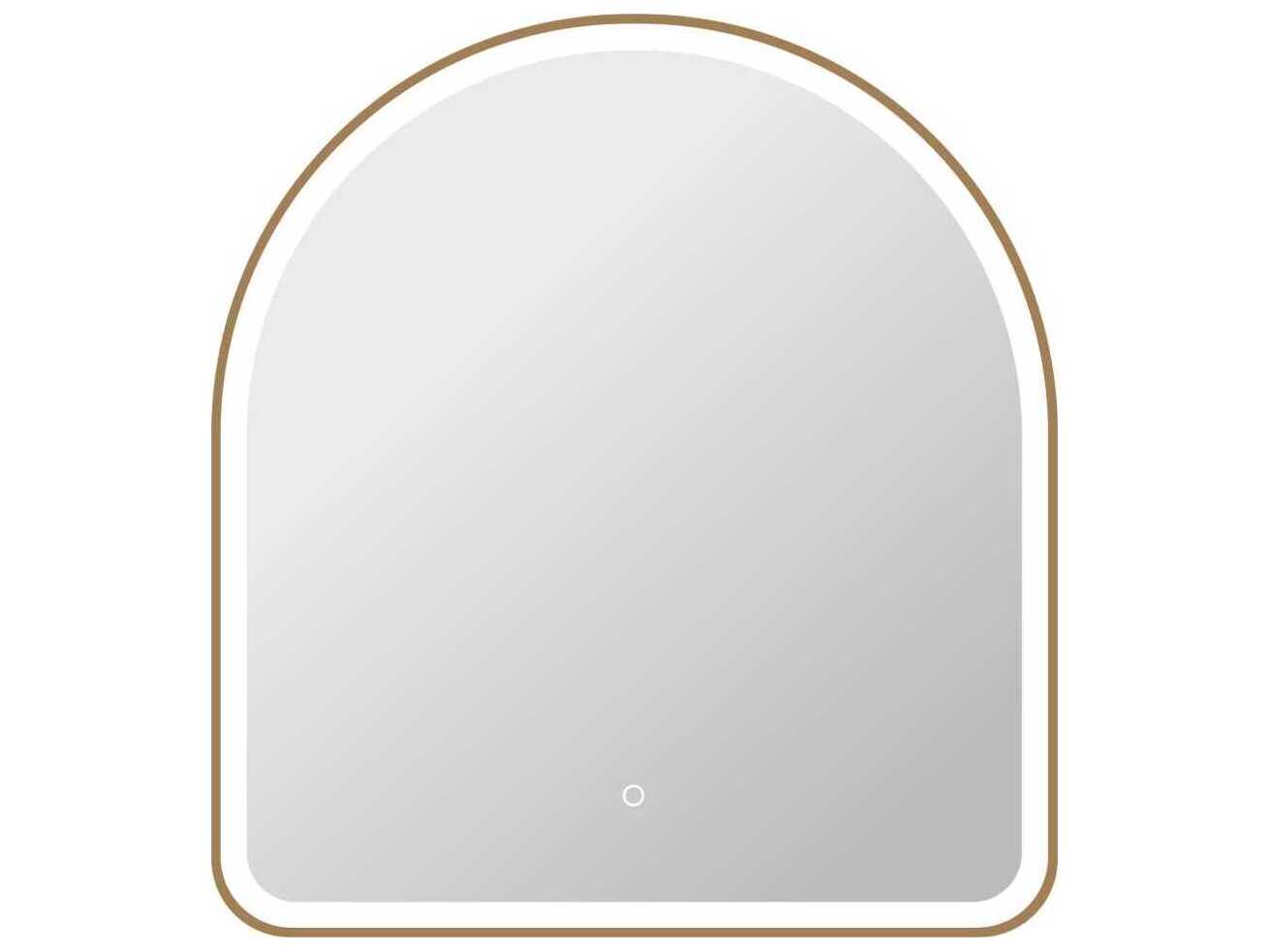 Elegant Lighting Harmoni Satin Gold Arch Wall Mirror