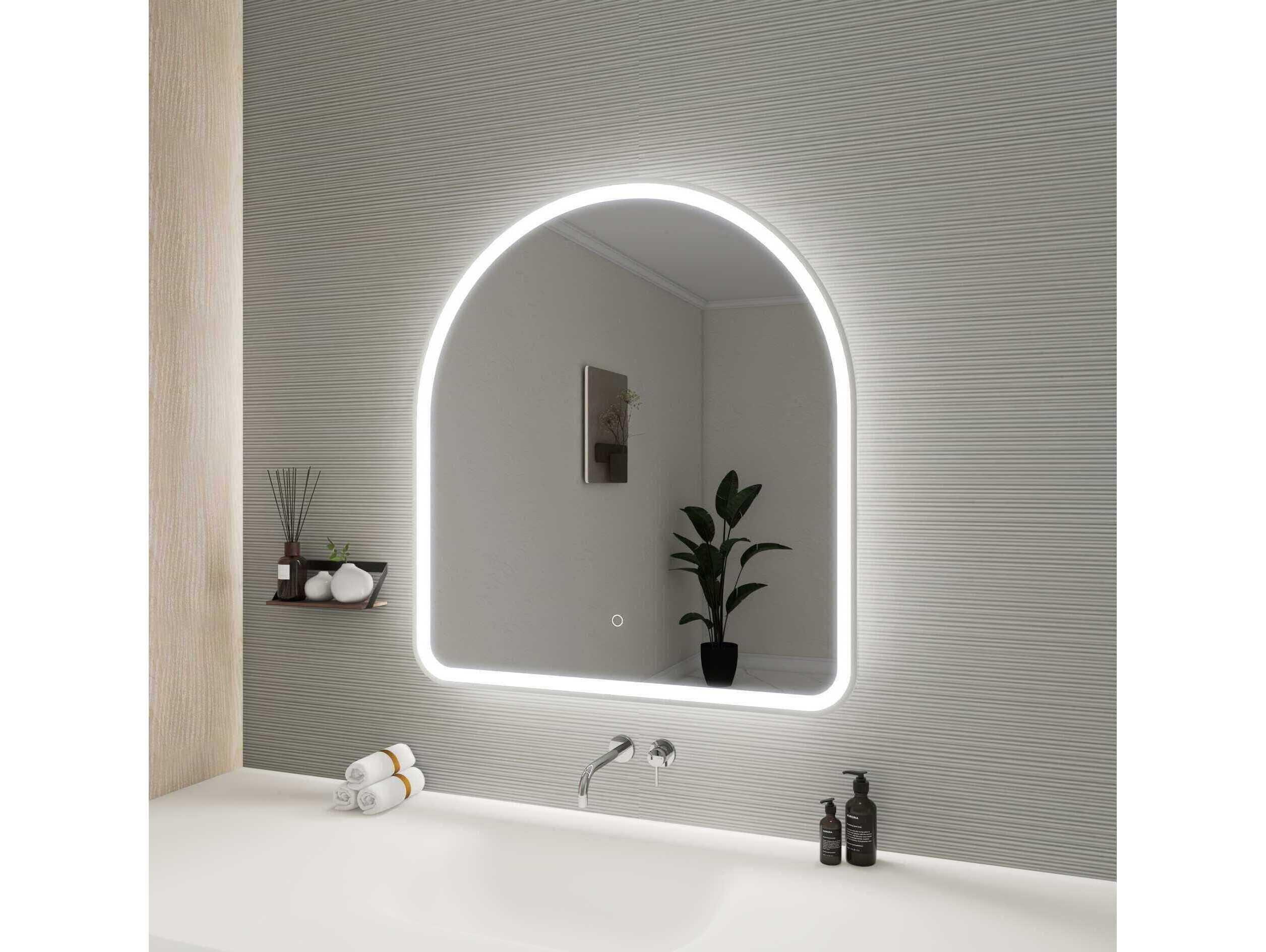 Elegant Lighting Harmoni Silver Arch Wall Mirror