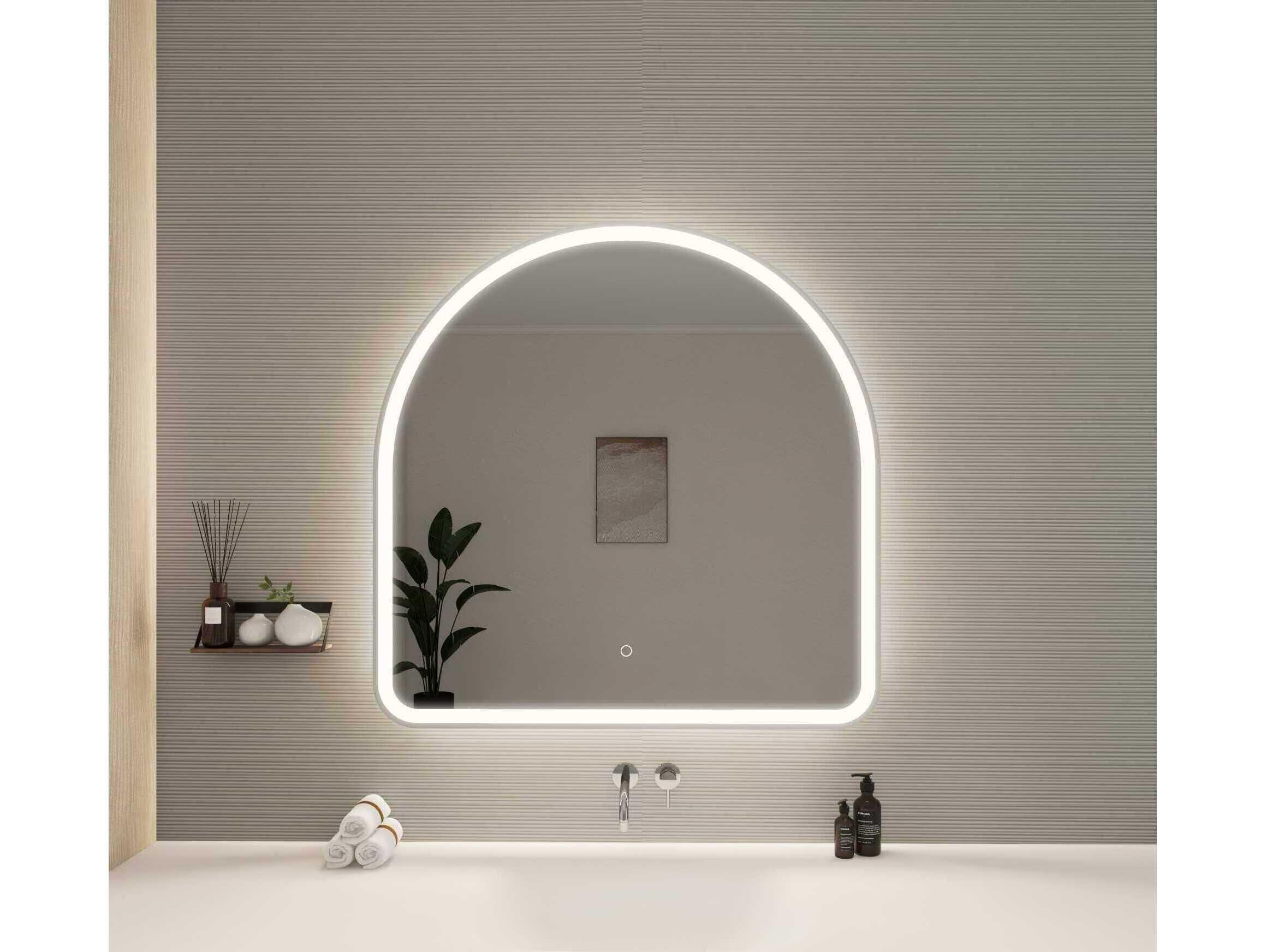 Elegant Lighting Harmoni Silver Arch Wall Mirror