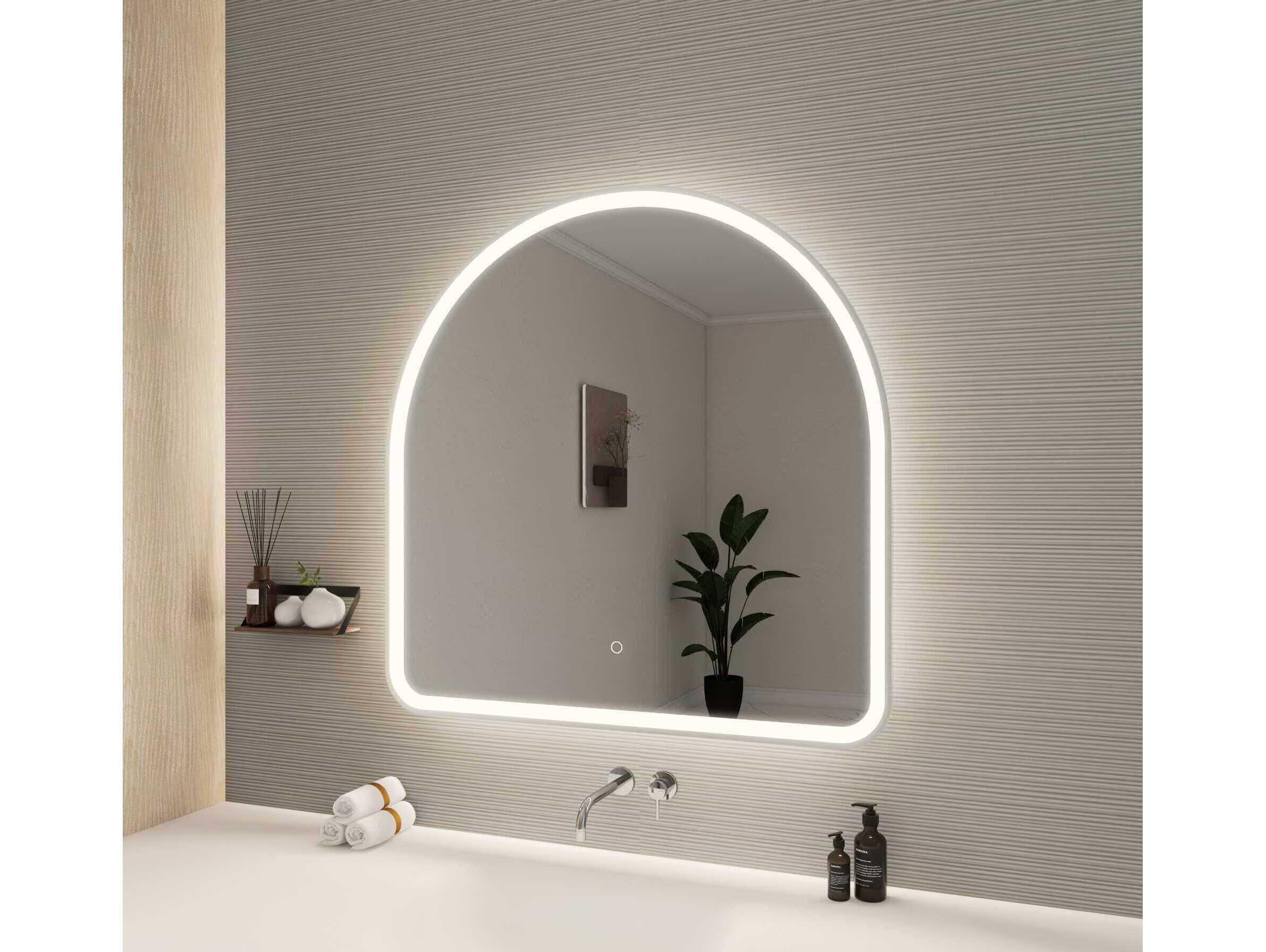 Elegant Lighting Harmoni Silver Arch Wall Mirror