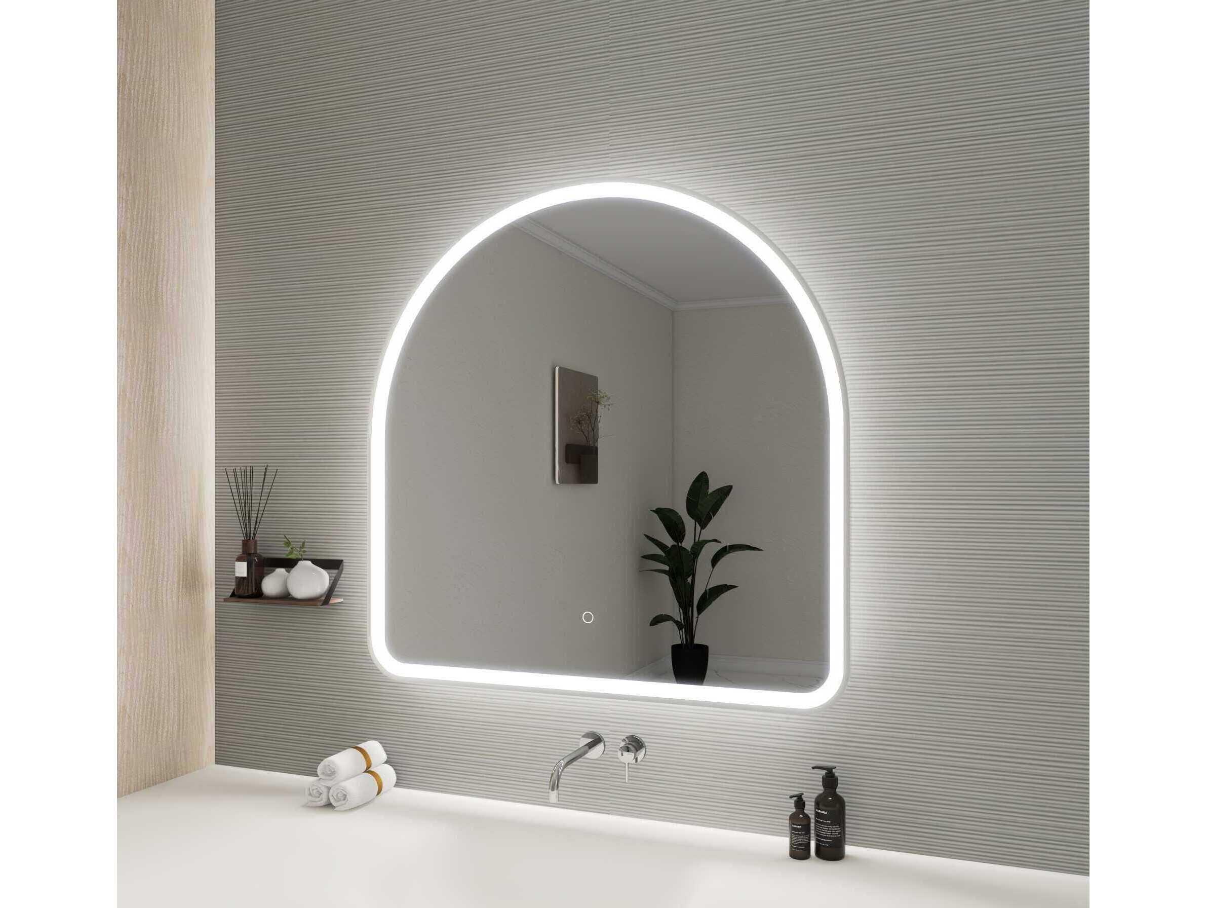 Elegant Lighting Harmoni Silver Arch Wall Mirror