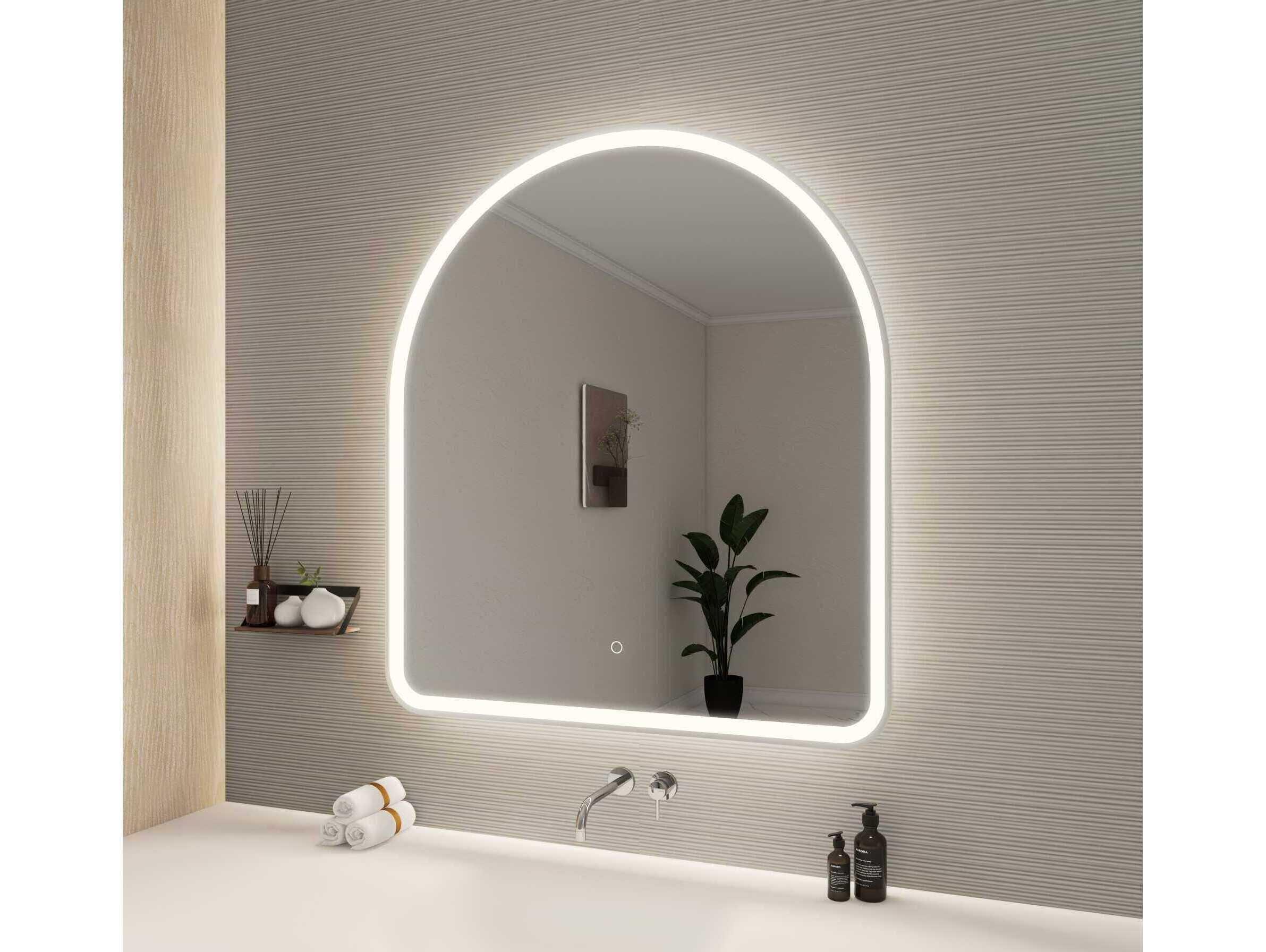 Elegant Lighting Harmoni Silver Arch Wall Mirror