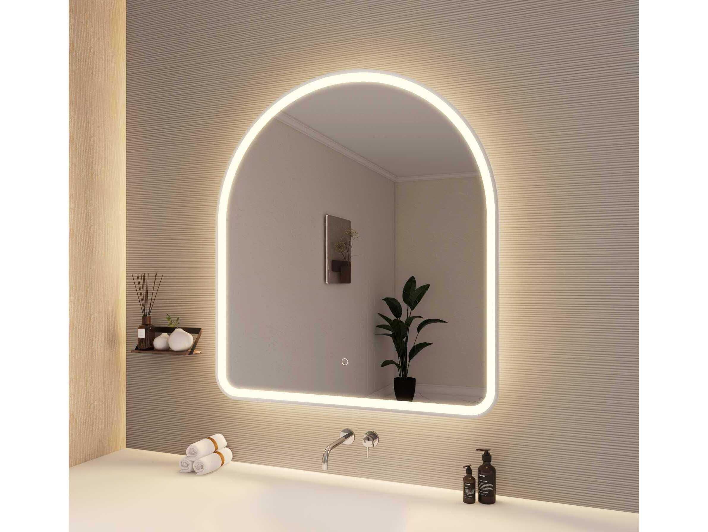 Elegant Lighting Harmoni Silver Arch Wall Mirror