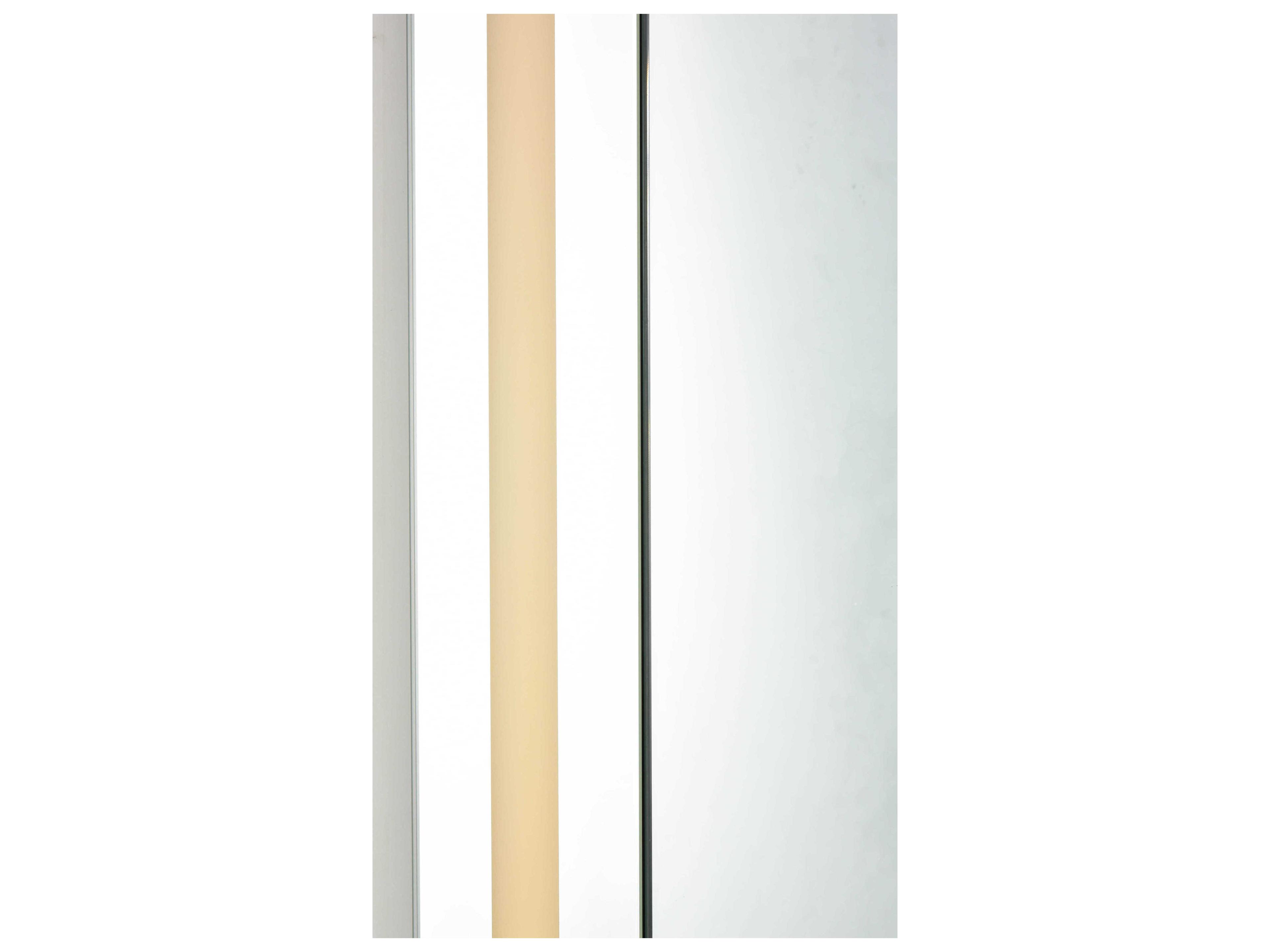 Elegant Lighting Elixir Silver Powder Coating Wall Mirror