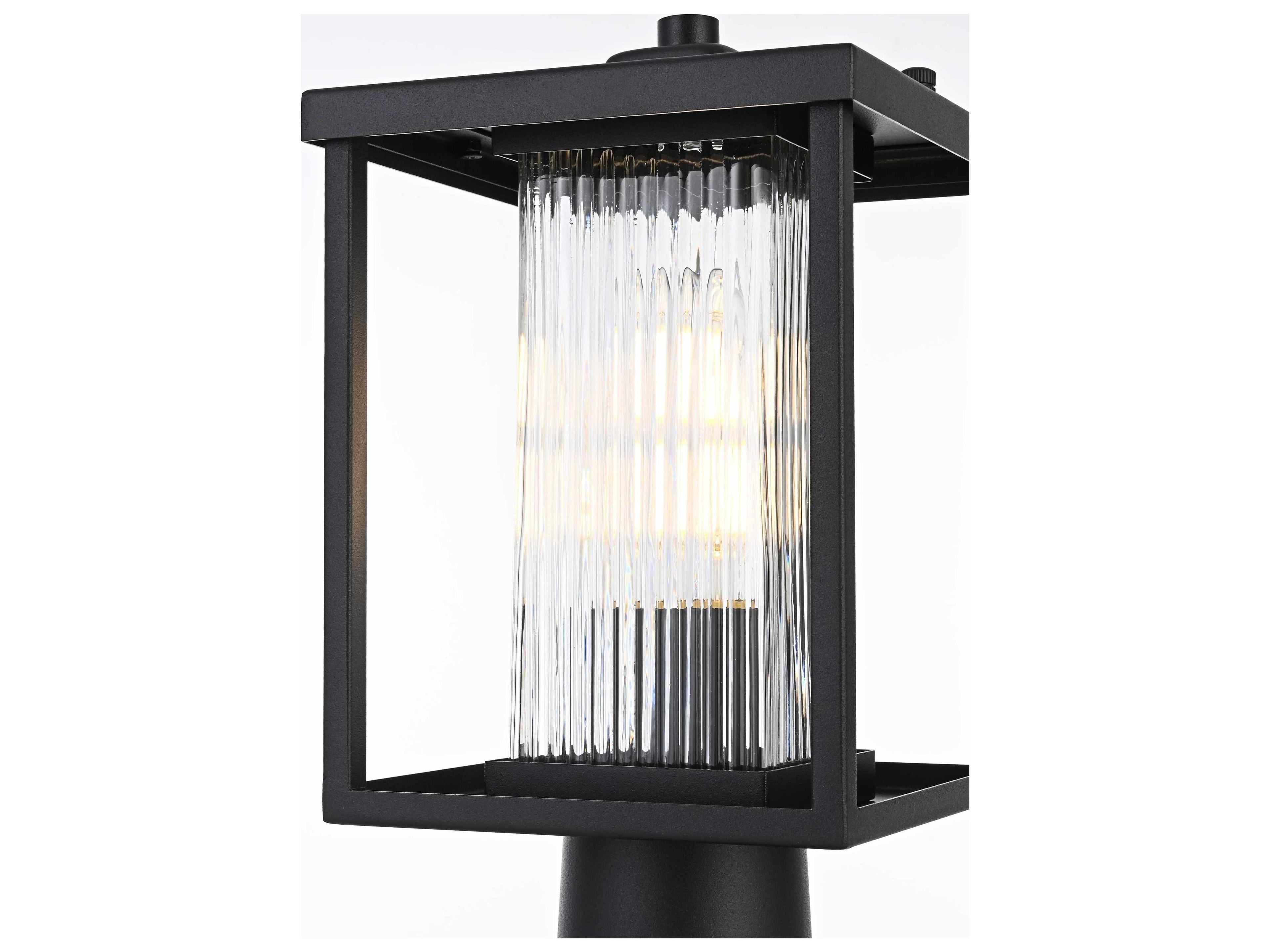 Elegant Lighting Dover 1-Light Outdoor Post Light