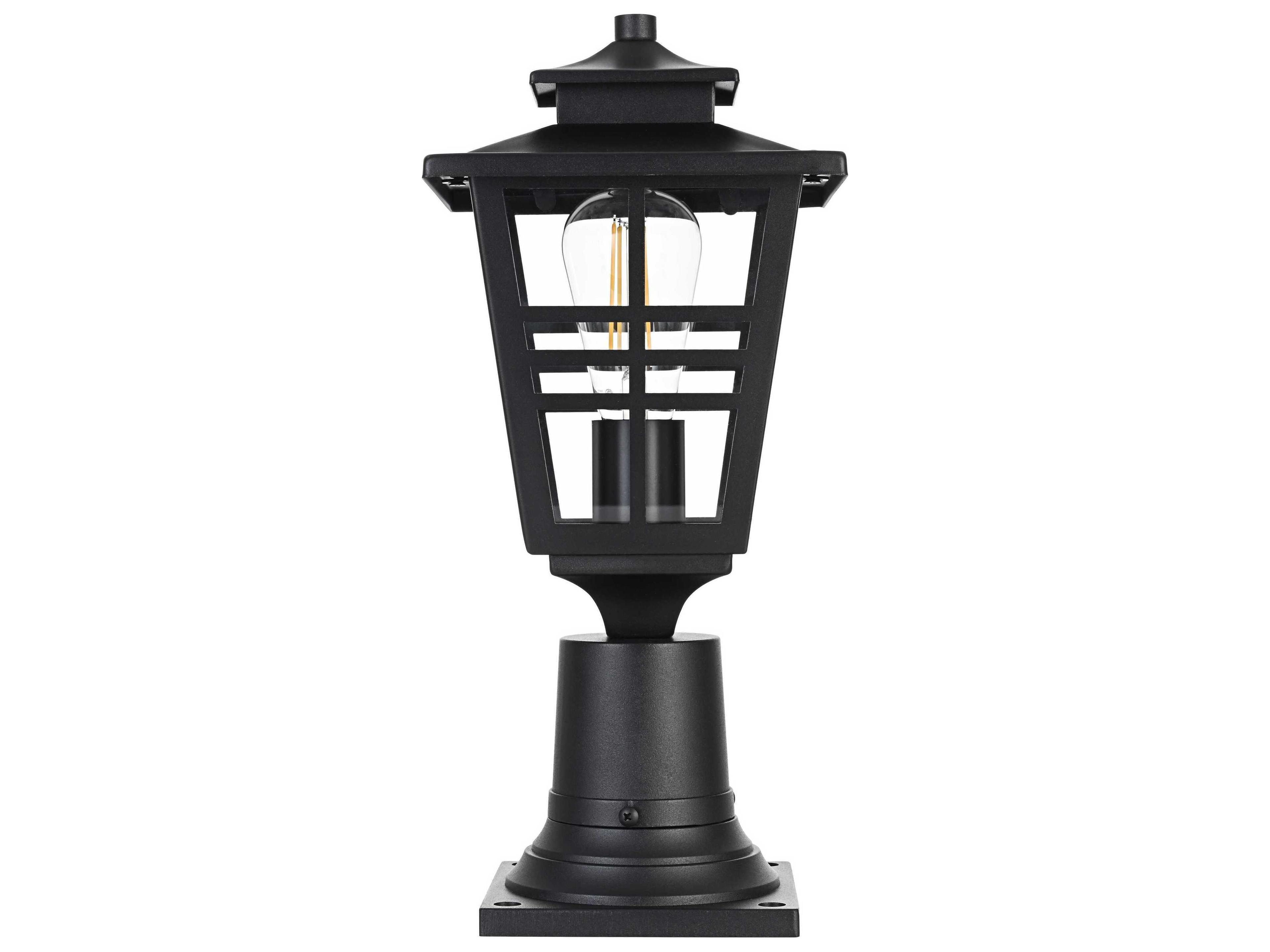 Elegant Lighting Macon 1-Light Outdoor Post Light