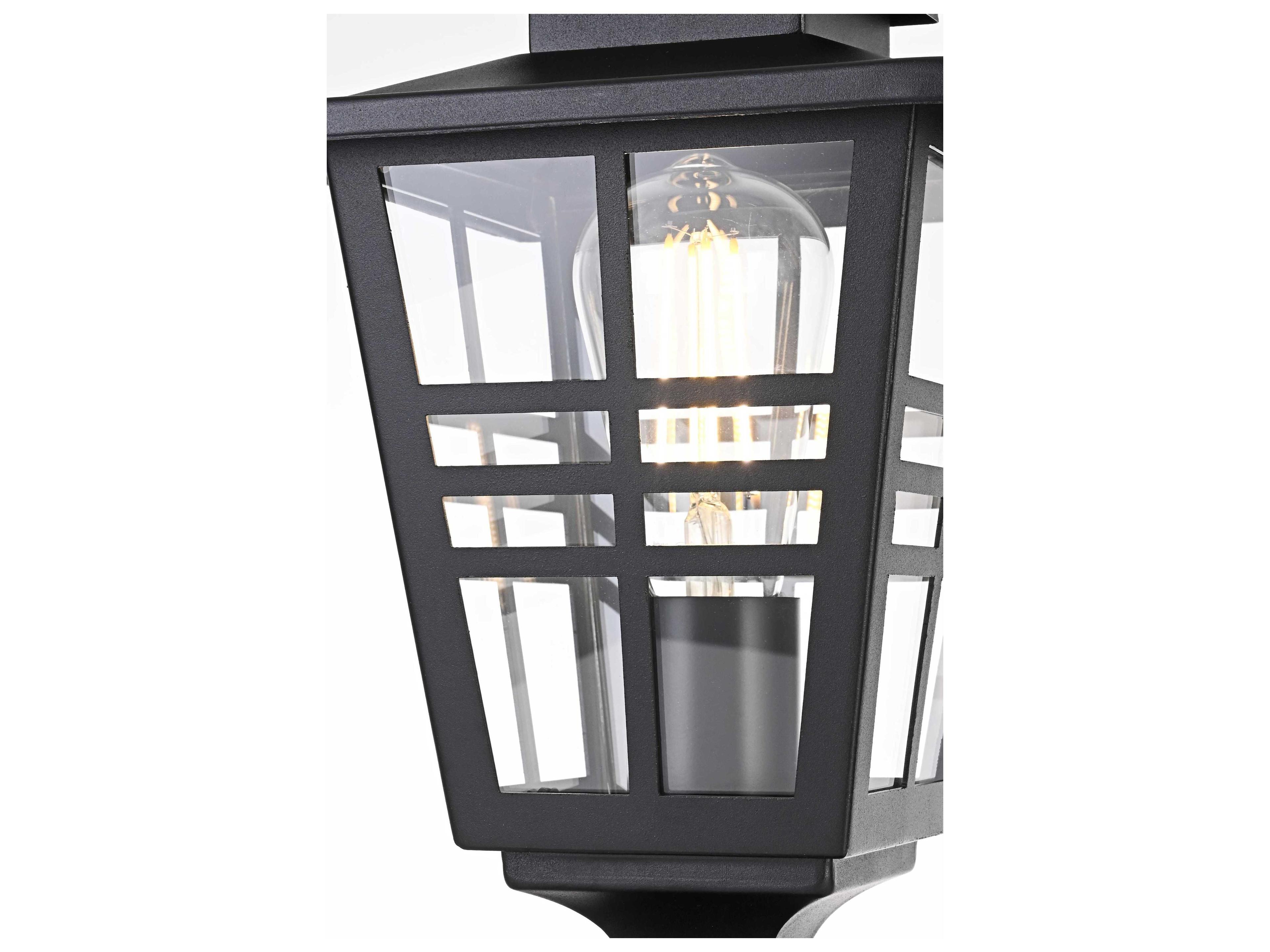 Elegant Lighting Macon 1-Light Outdoor Post Light