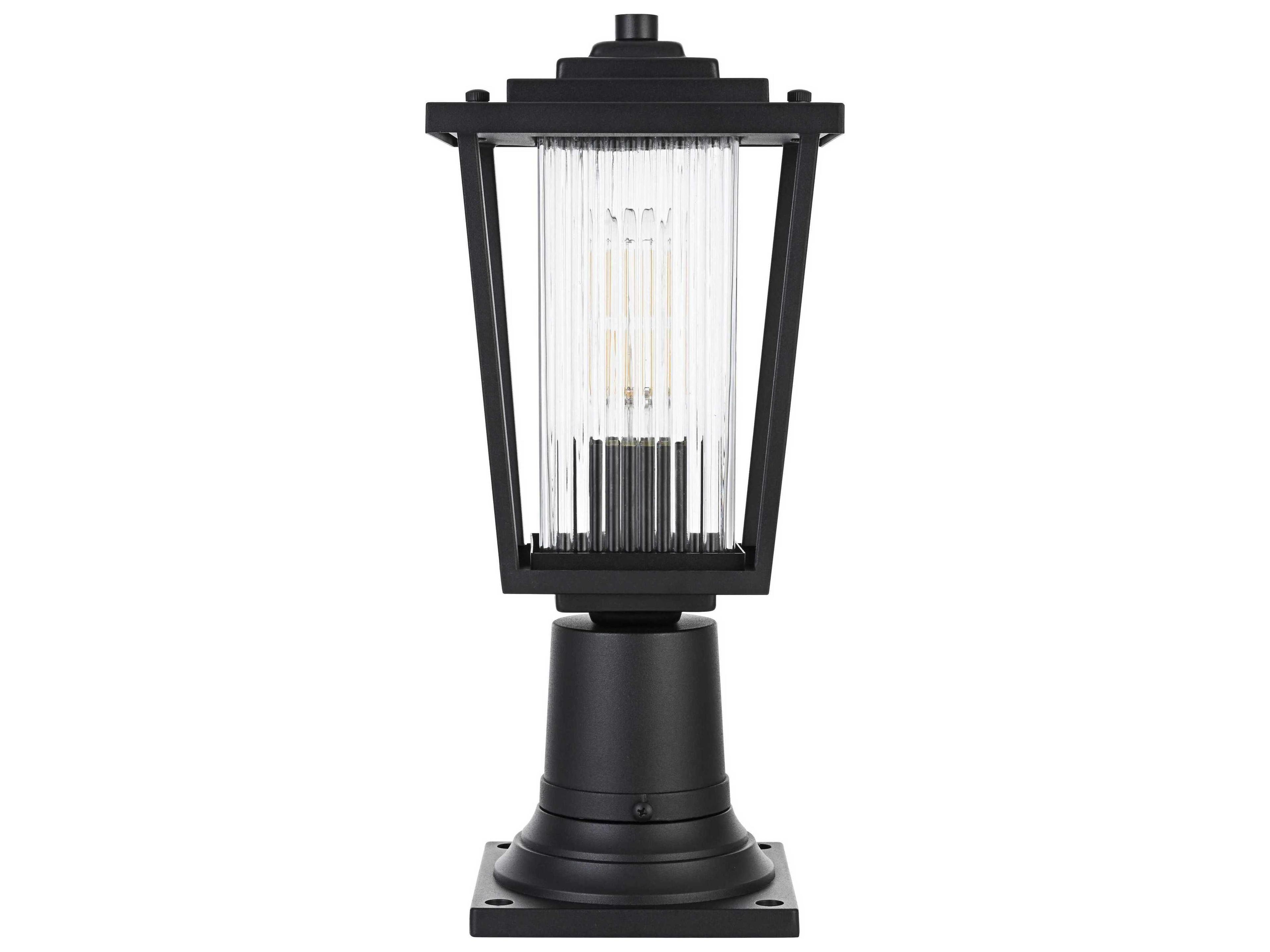 Elegant Lighting York 1-Light Outdoor Post Light
