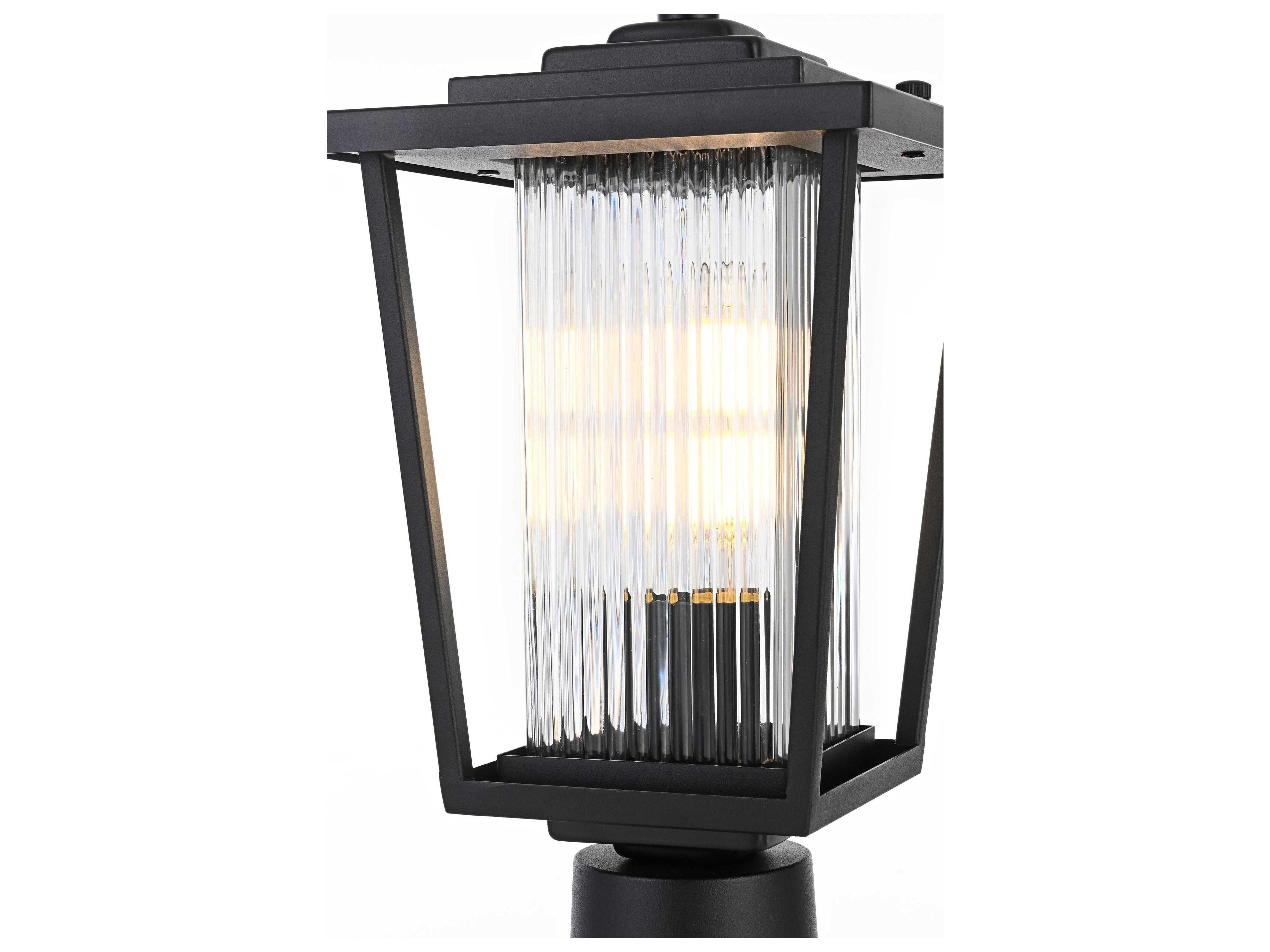 Elegant Lighting York 1-Light Outdoor Post Light