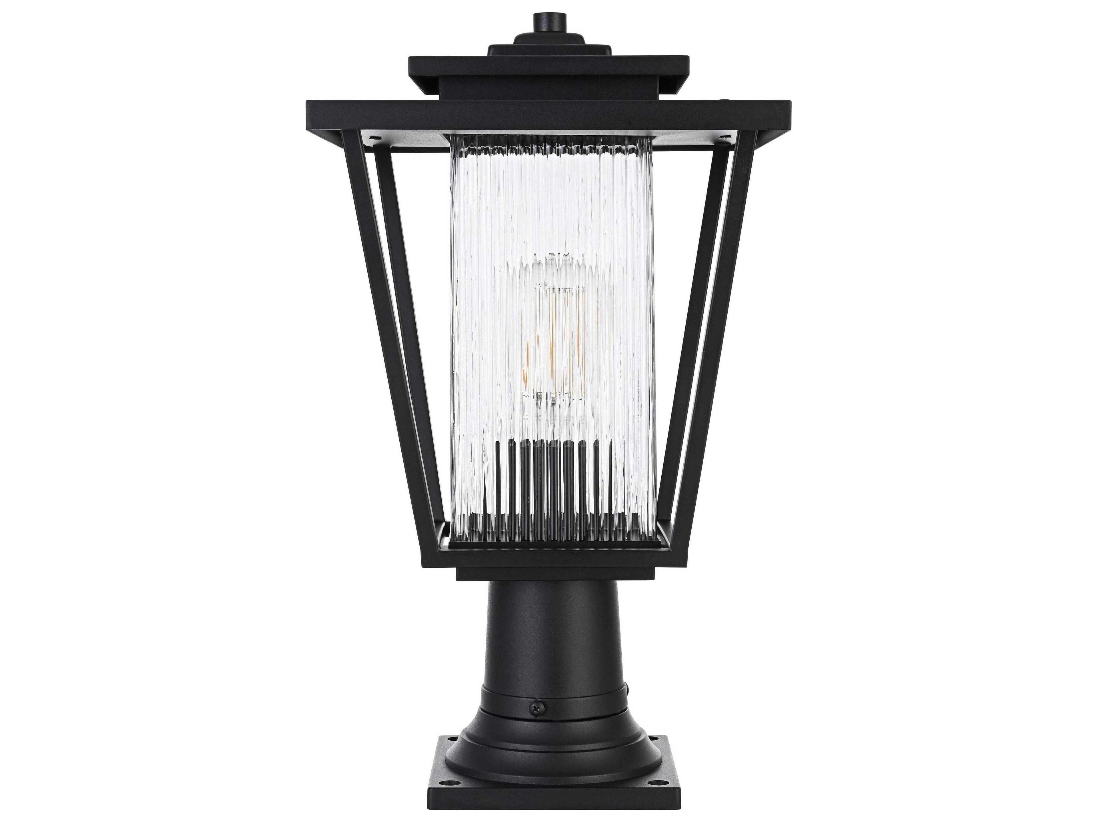 Elegant Lighting York 1-Light Outdoor Post Light