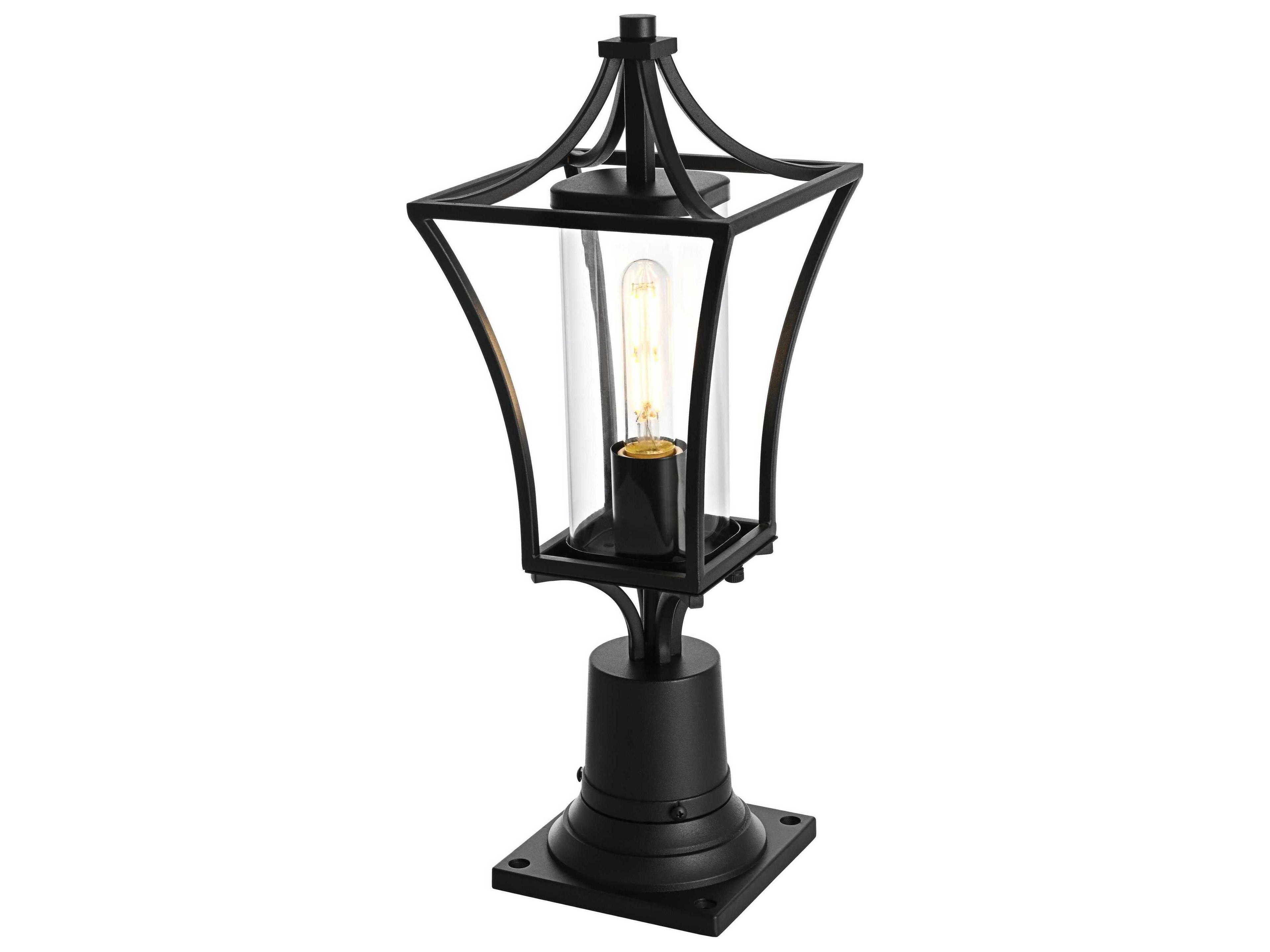 Elegant Lighting Belgrade 1-Light Outdoor Post Light