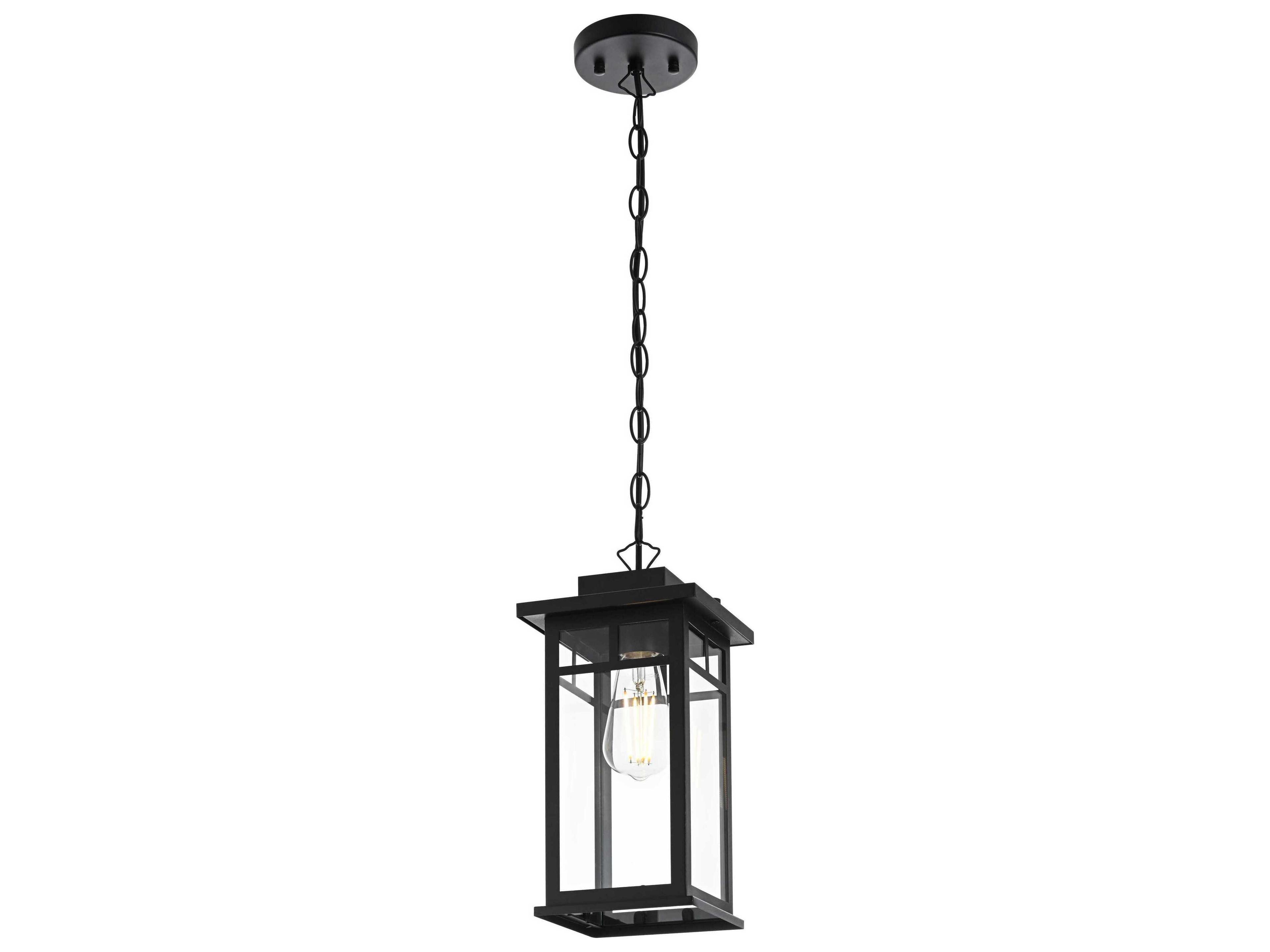 Elegant Lighting Mercer 1-Light Outdoor Hanging Light