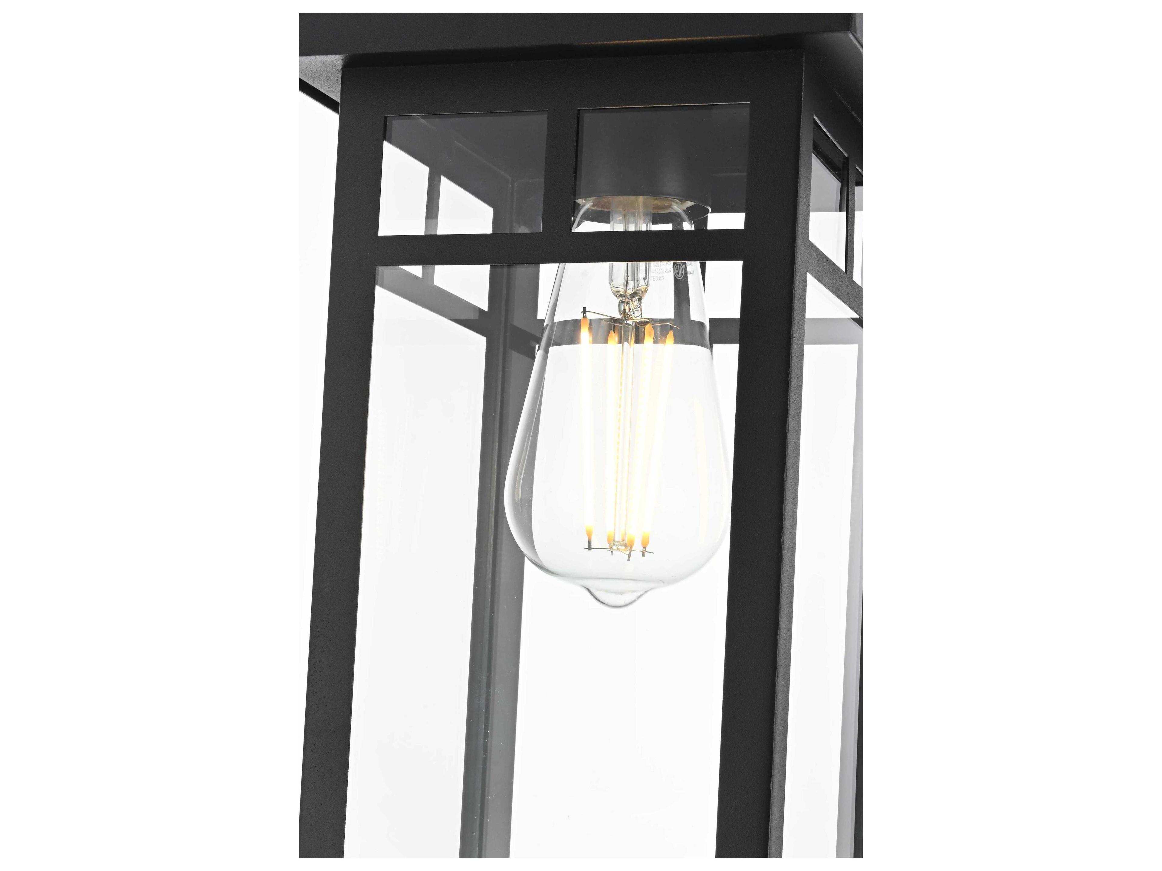 Elegant Lighting Mercer 1-Light Outdoor Hanging Light