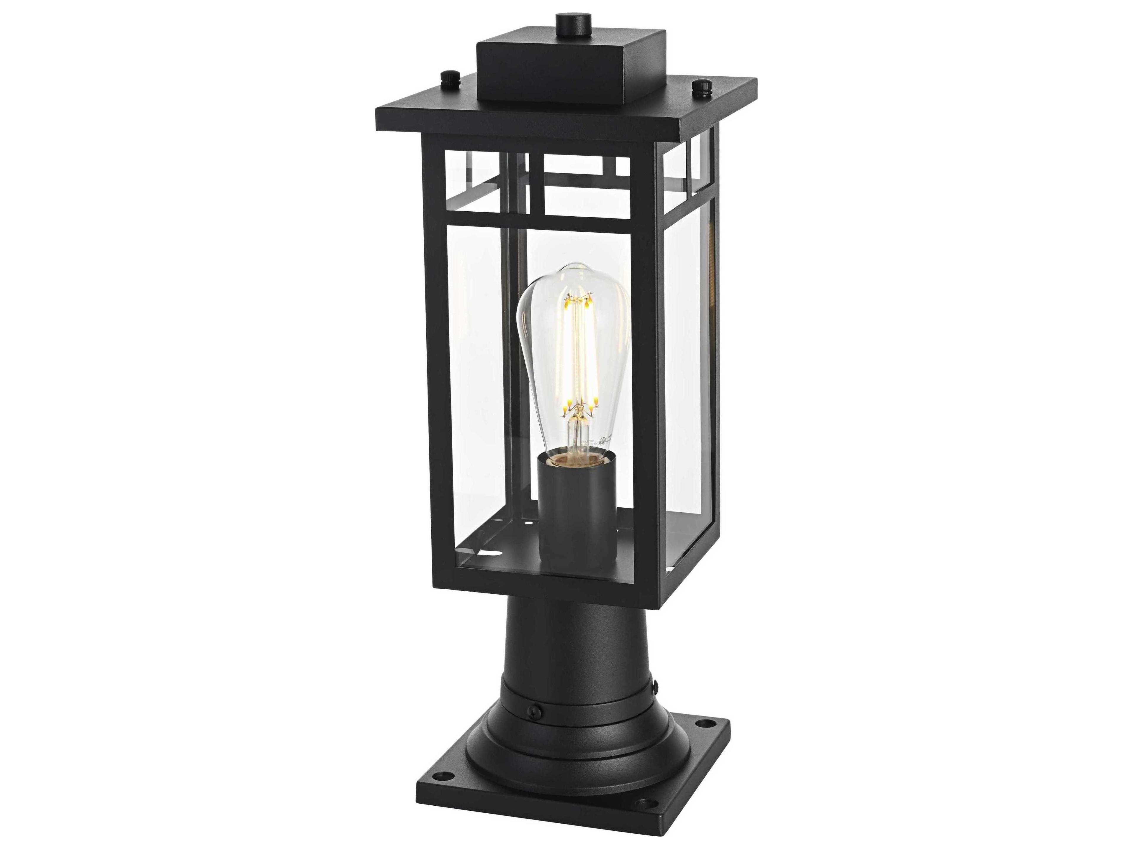Elegant Lighting Mercer 1-Light Outdoor Post Light