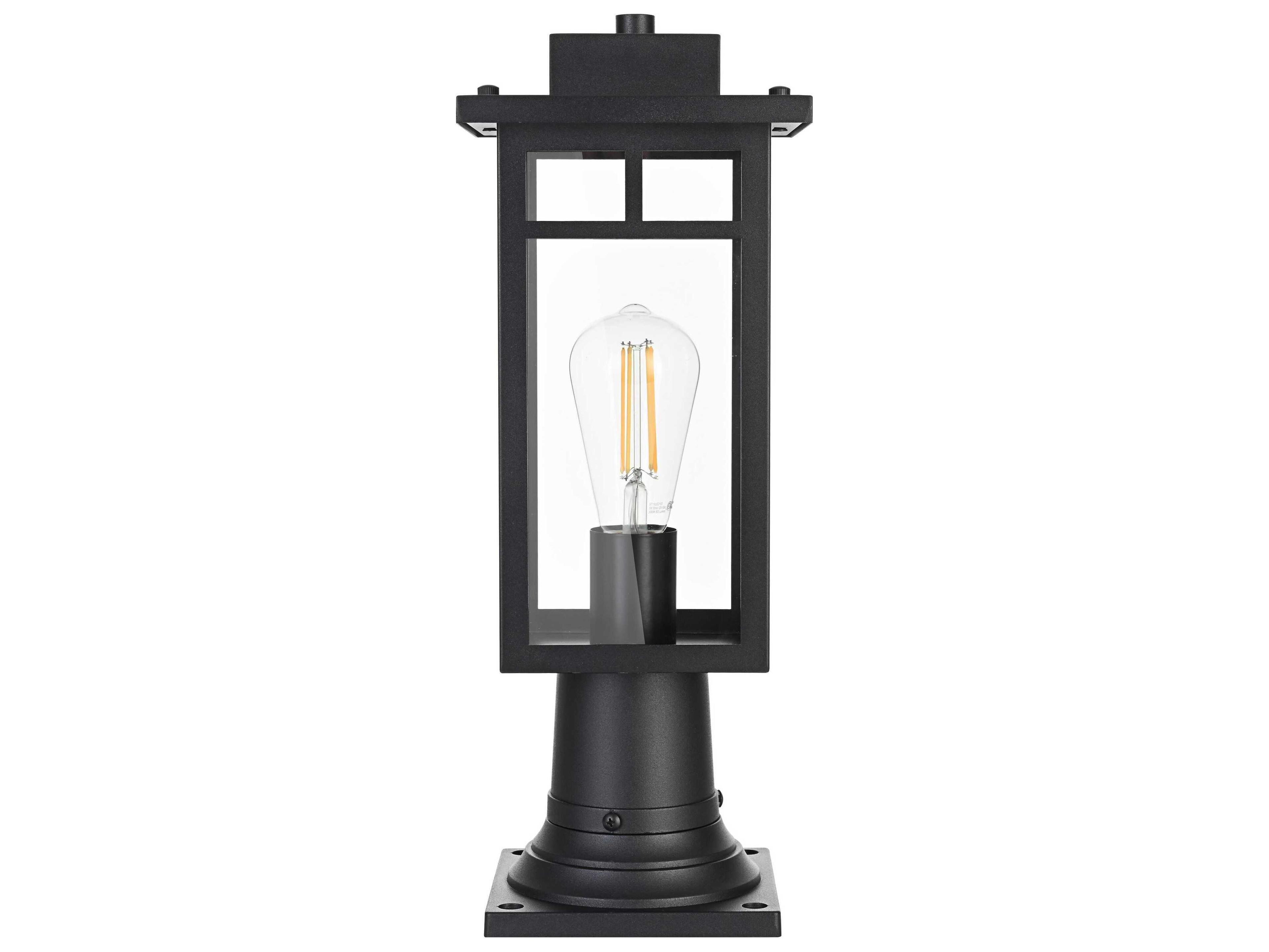 Elegant Lighting Mercer 1-Light Outdoor Post Light