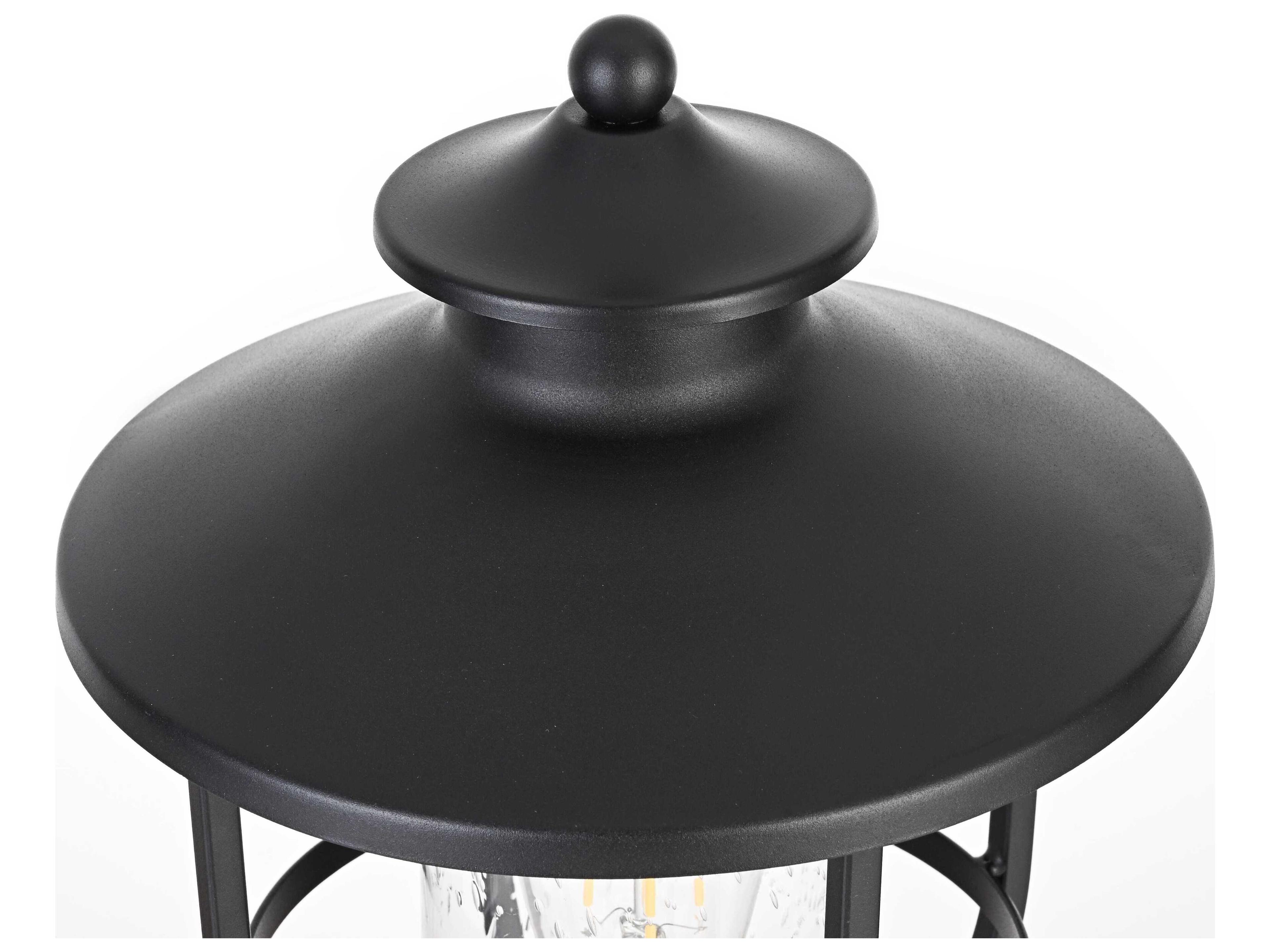 Elegant Lighting Janney 1-Light Outdoor Post Light