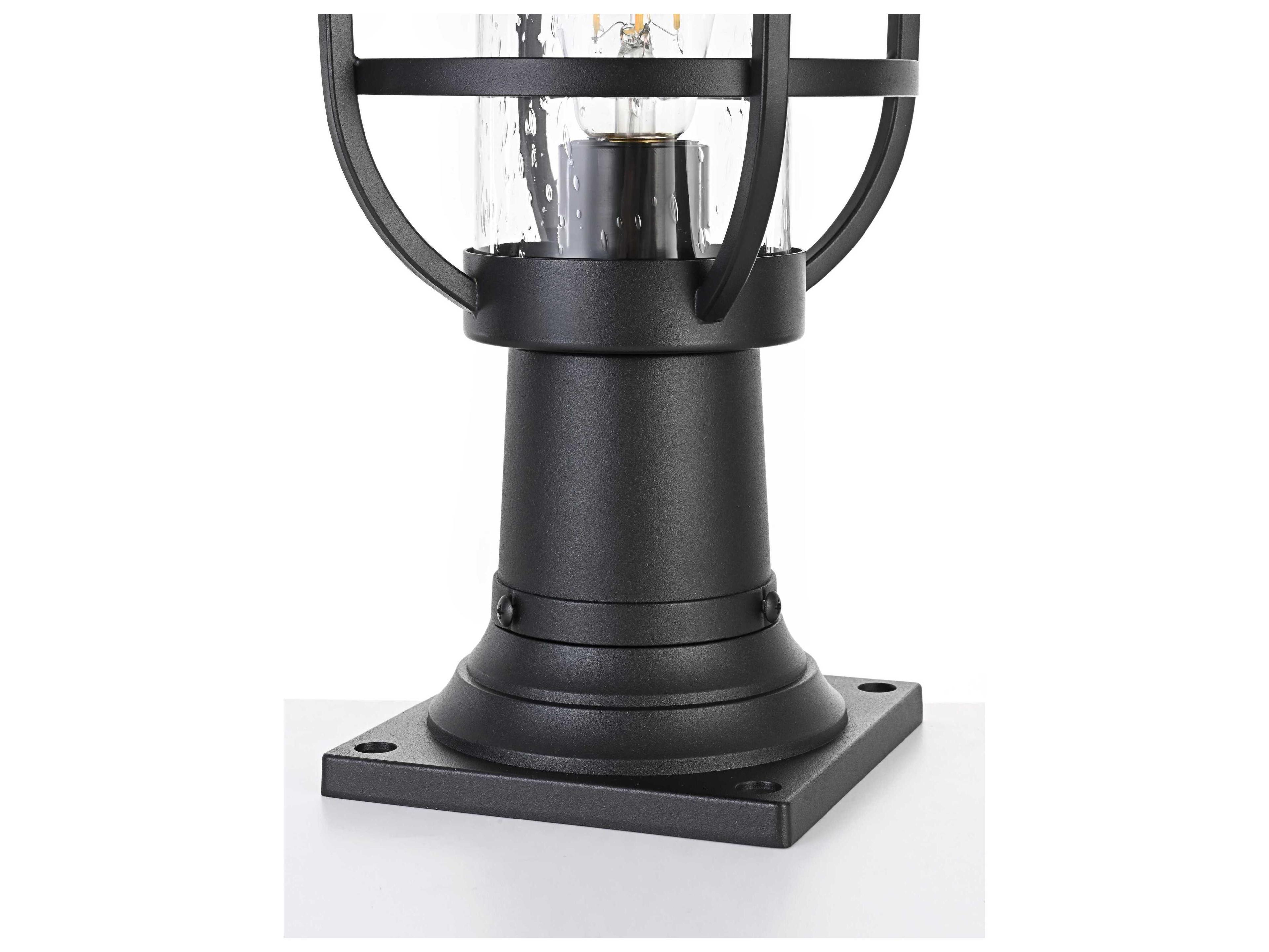 Elegant Lighting Janney 1-Light Outdoor Post Light
