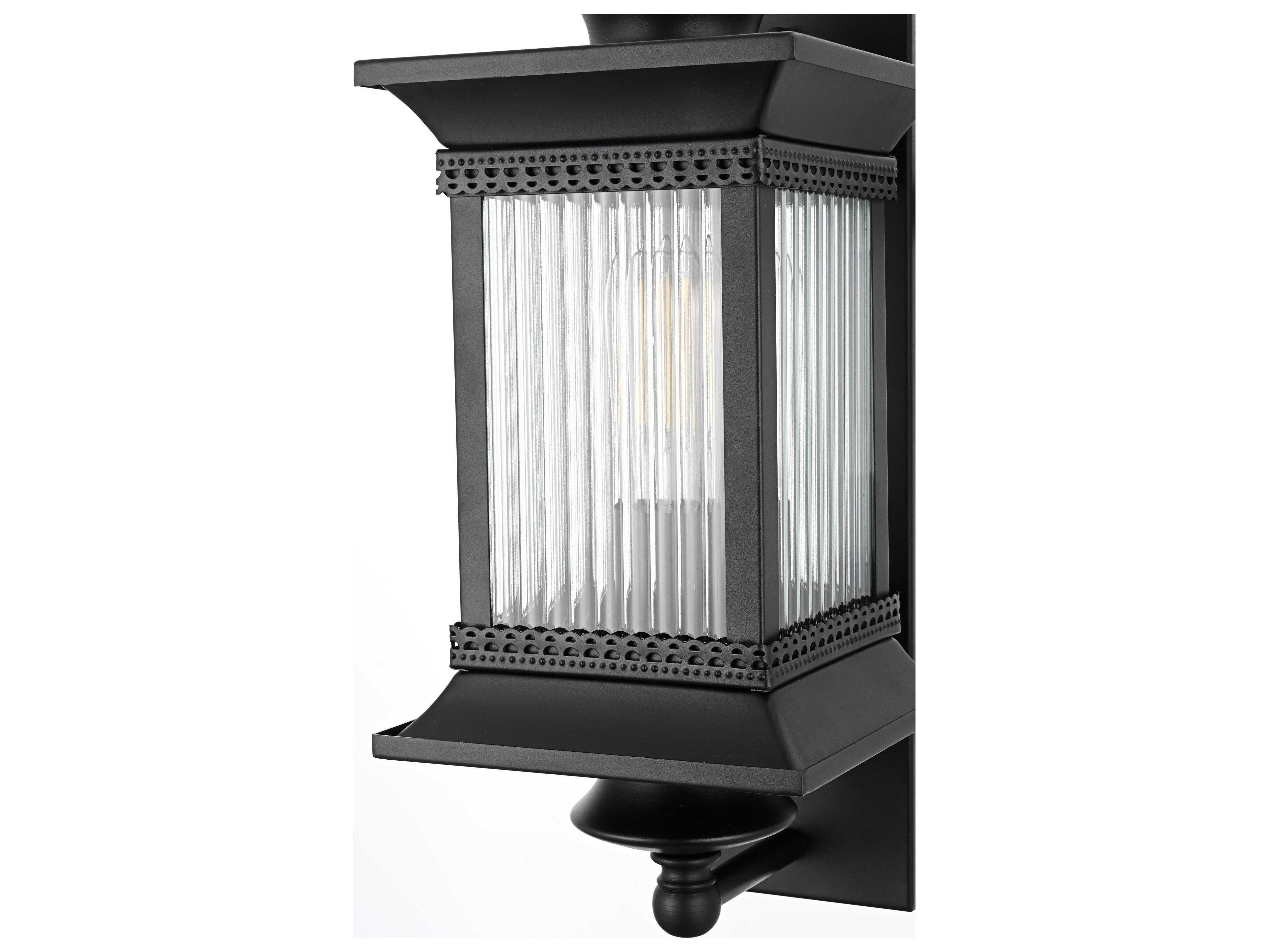 Elegant Lighting Collins 1-Light Outdoor Wall Light