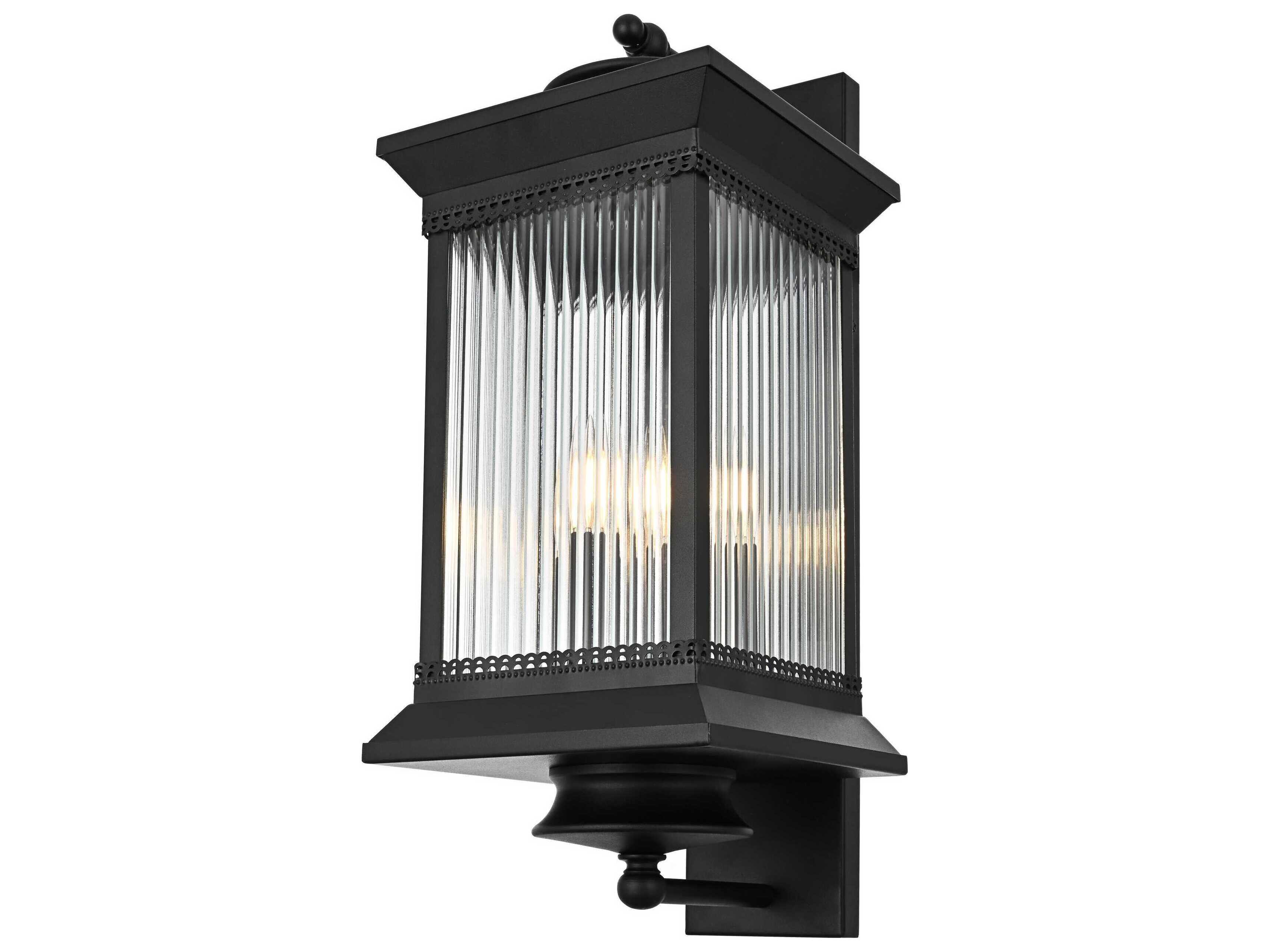 Elegant Lighting Collins 3-Light Outdoor Wall Light