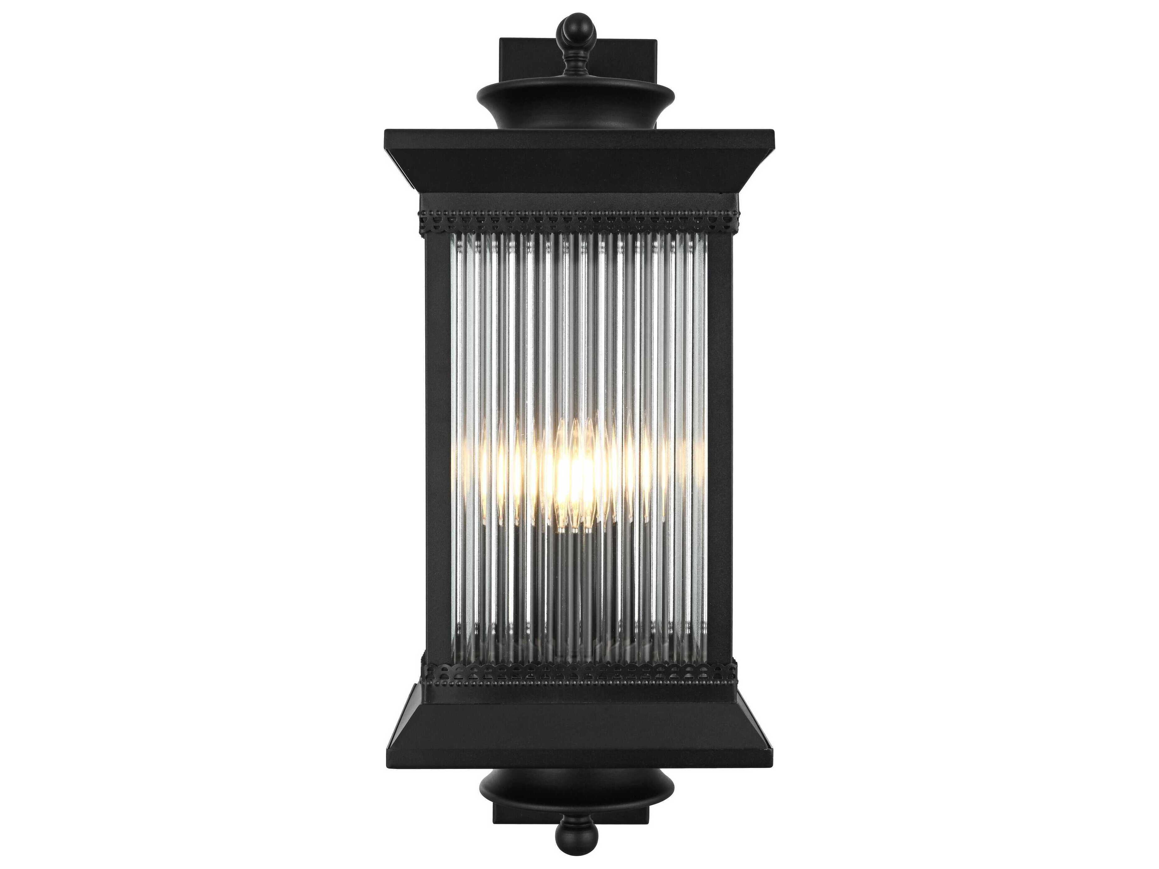 Elegant Lighting Collins 3-Light Outdoor Wall Light