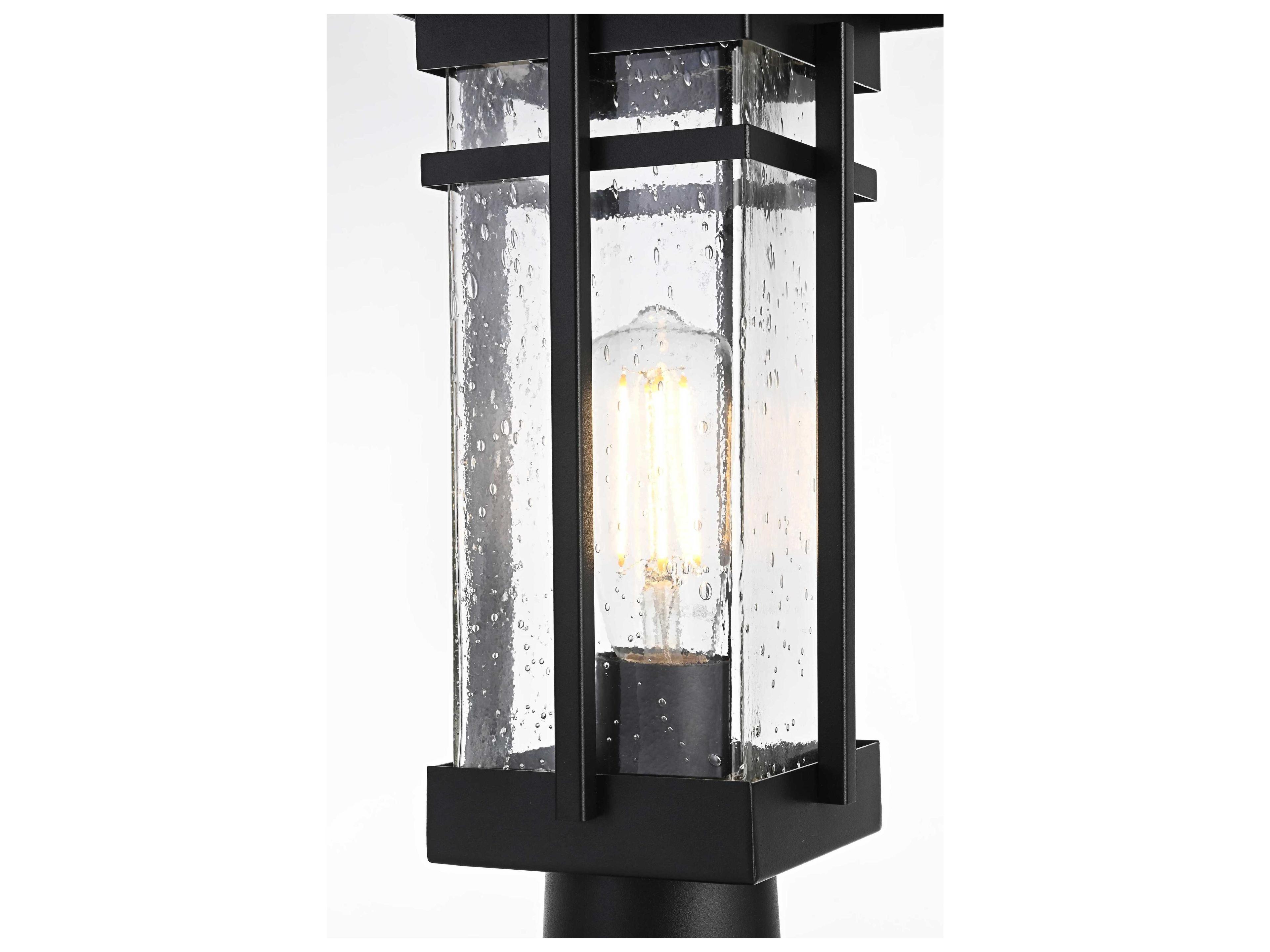 Elegant Lighting Livingston 1-Light Outdoor Post Light