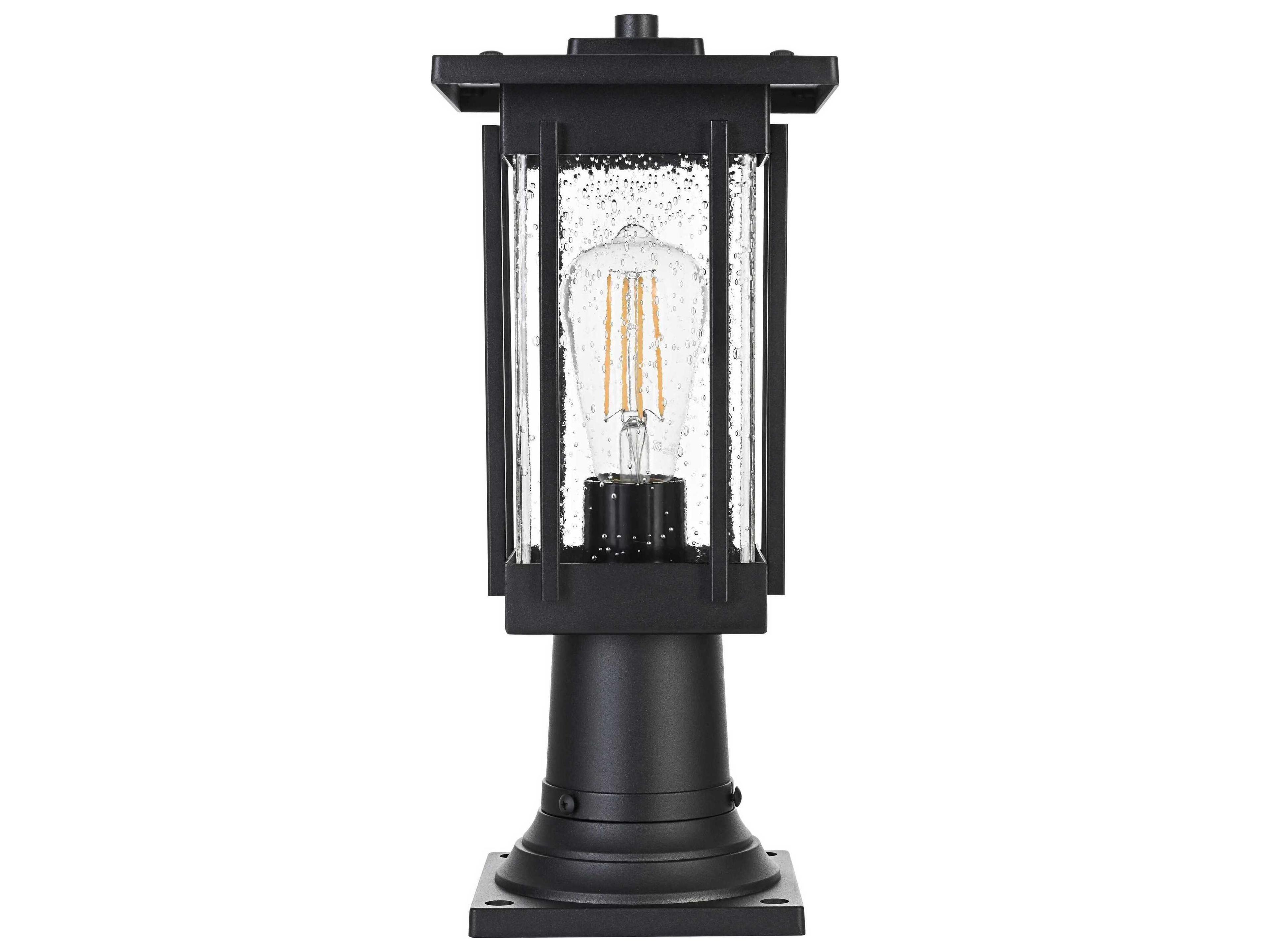 Elegant Lighting Melvale 1-Light Outdoor Post Light