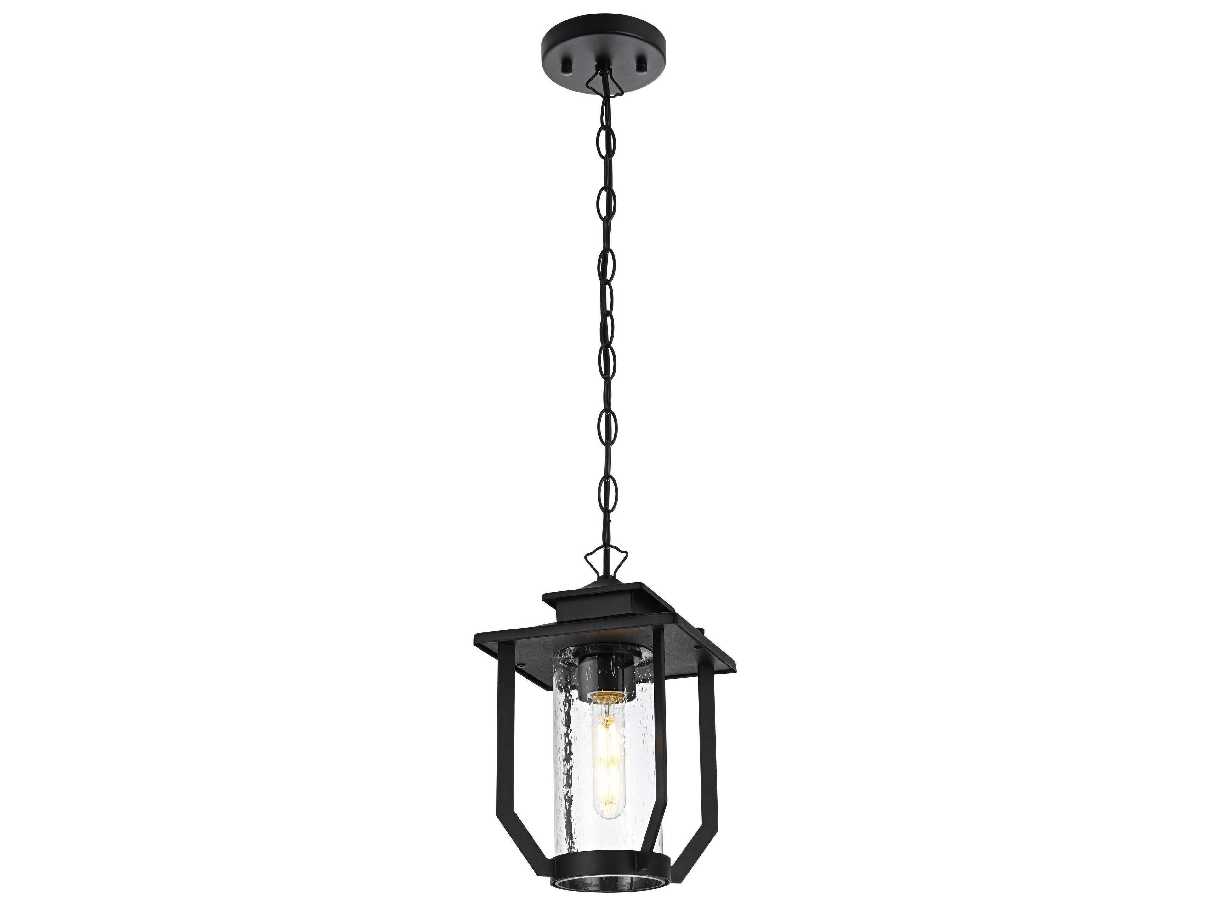 Elegant Lighting Sepviva 1-Light Outdoor Hanging Light
