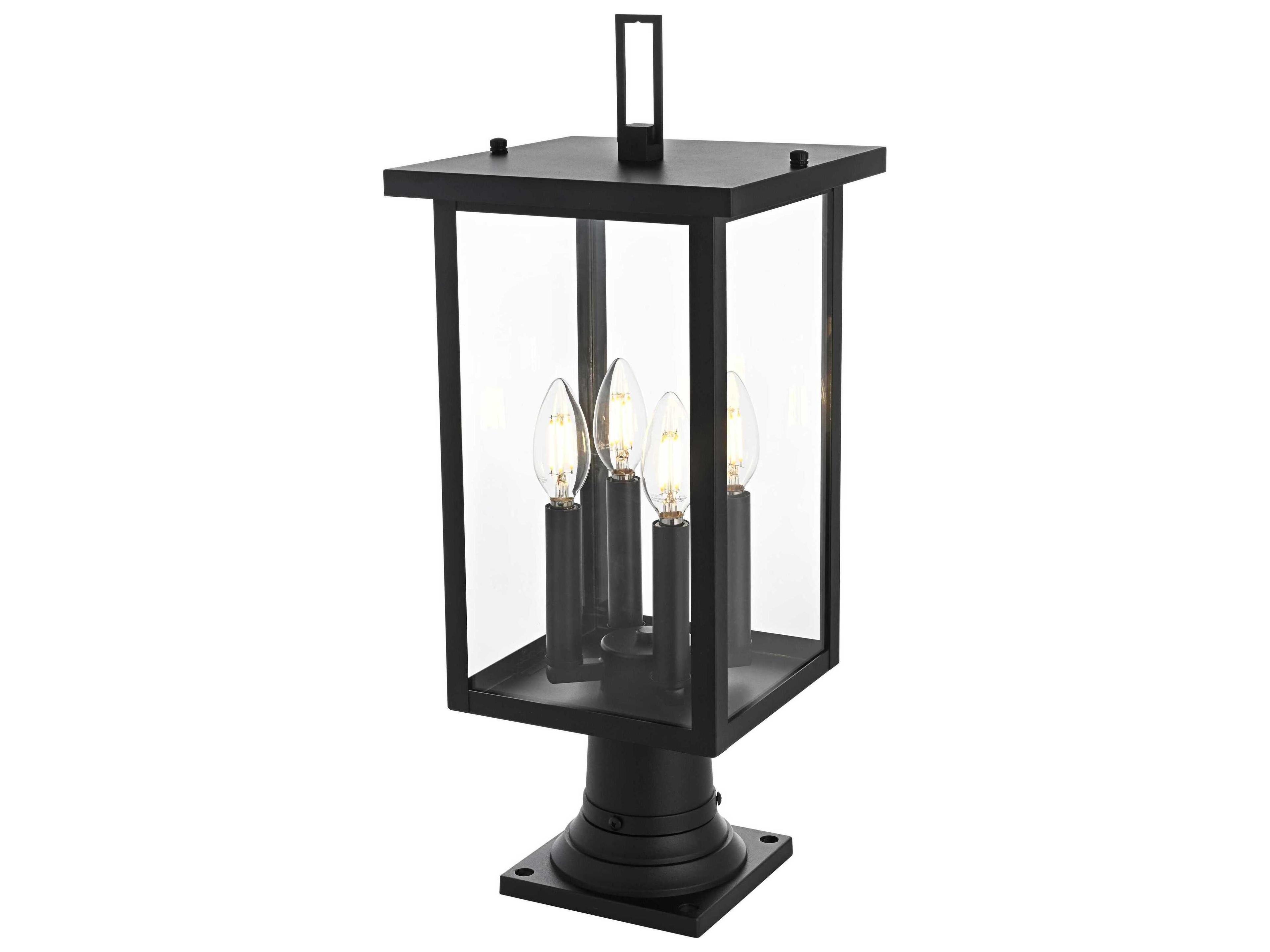 Elegant Lighting Sheridan 4-Light Outdoor Post Light