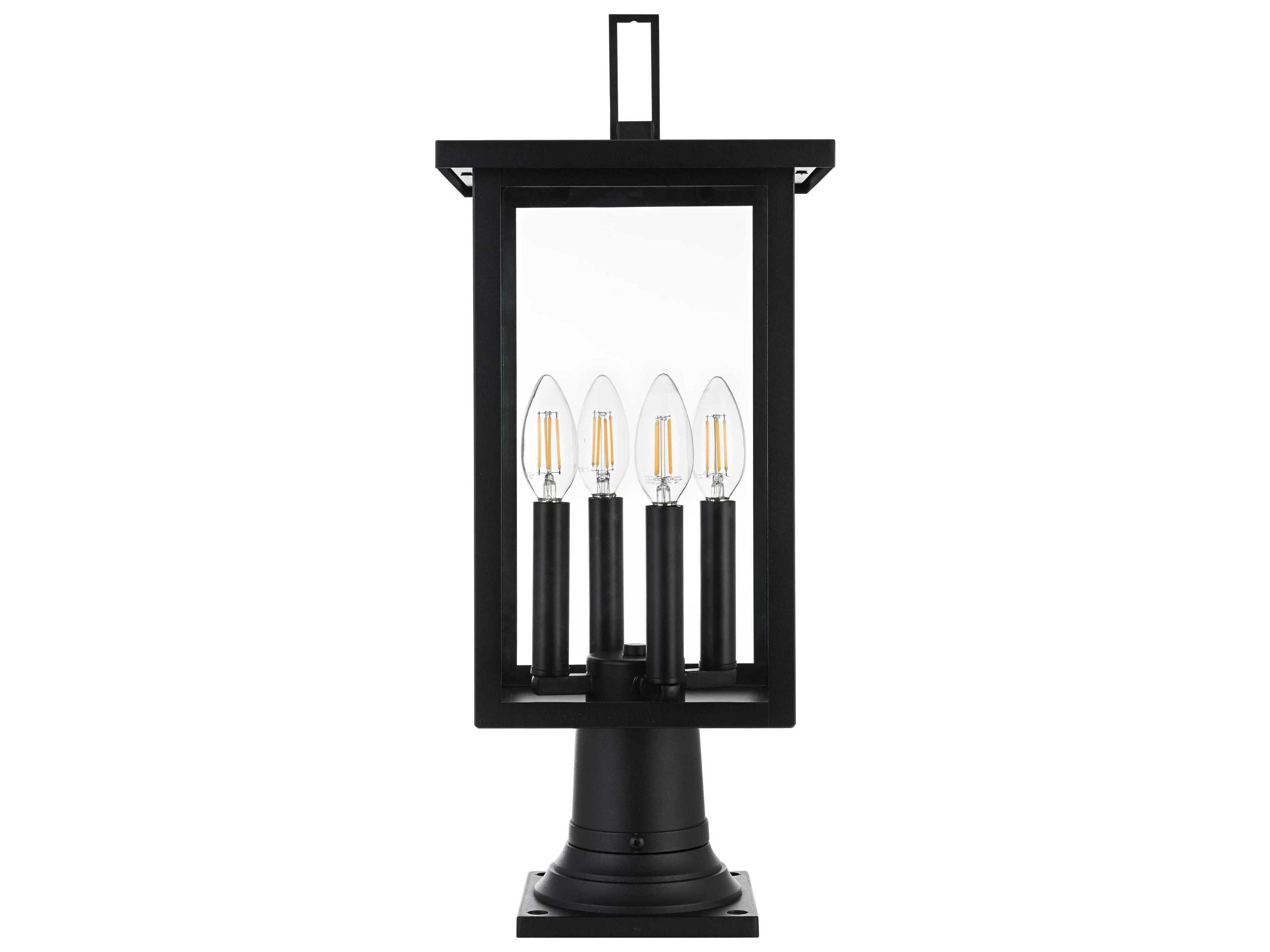 Elegant Lighting Sheridan 4-Light Outdoor Post Light