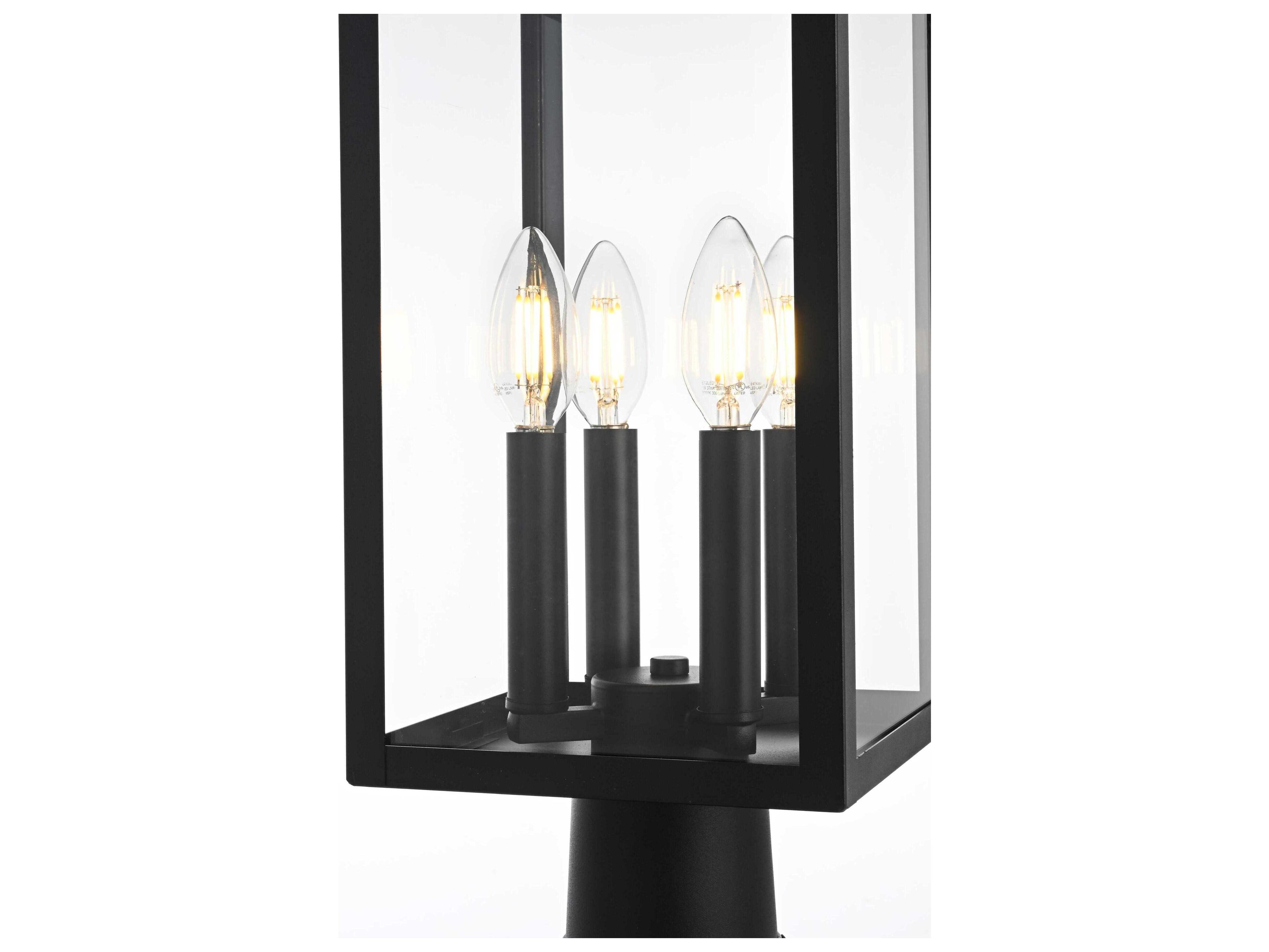 Elegant Lighting Sheridan 4-Light Outdoor Post Light