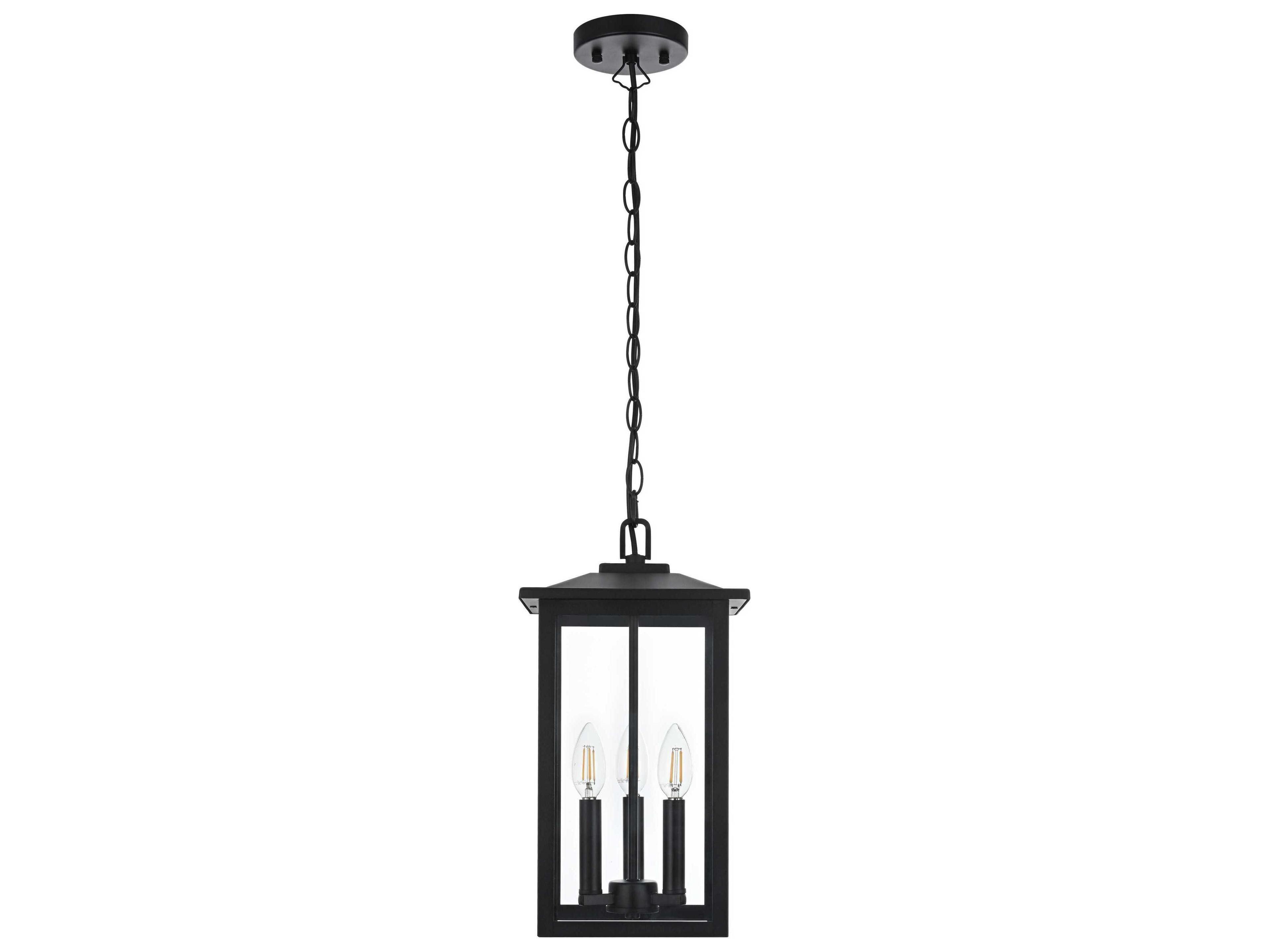 Elegant Lighting Carlisle 3-Light Outdoor Hanging Light