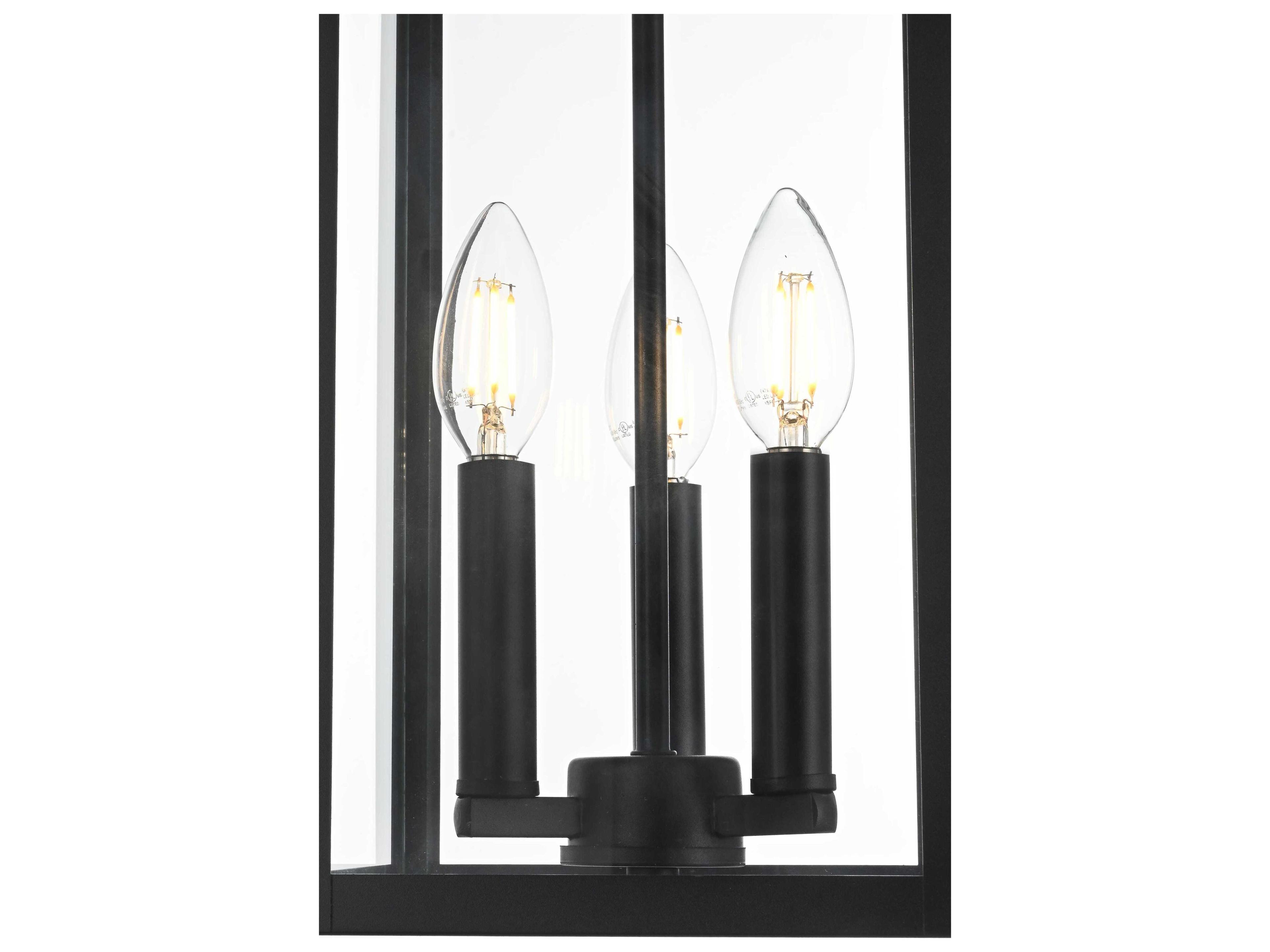 Elegant Lighting Carlisle 3-Light Outdoor Hanging Light