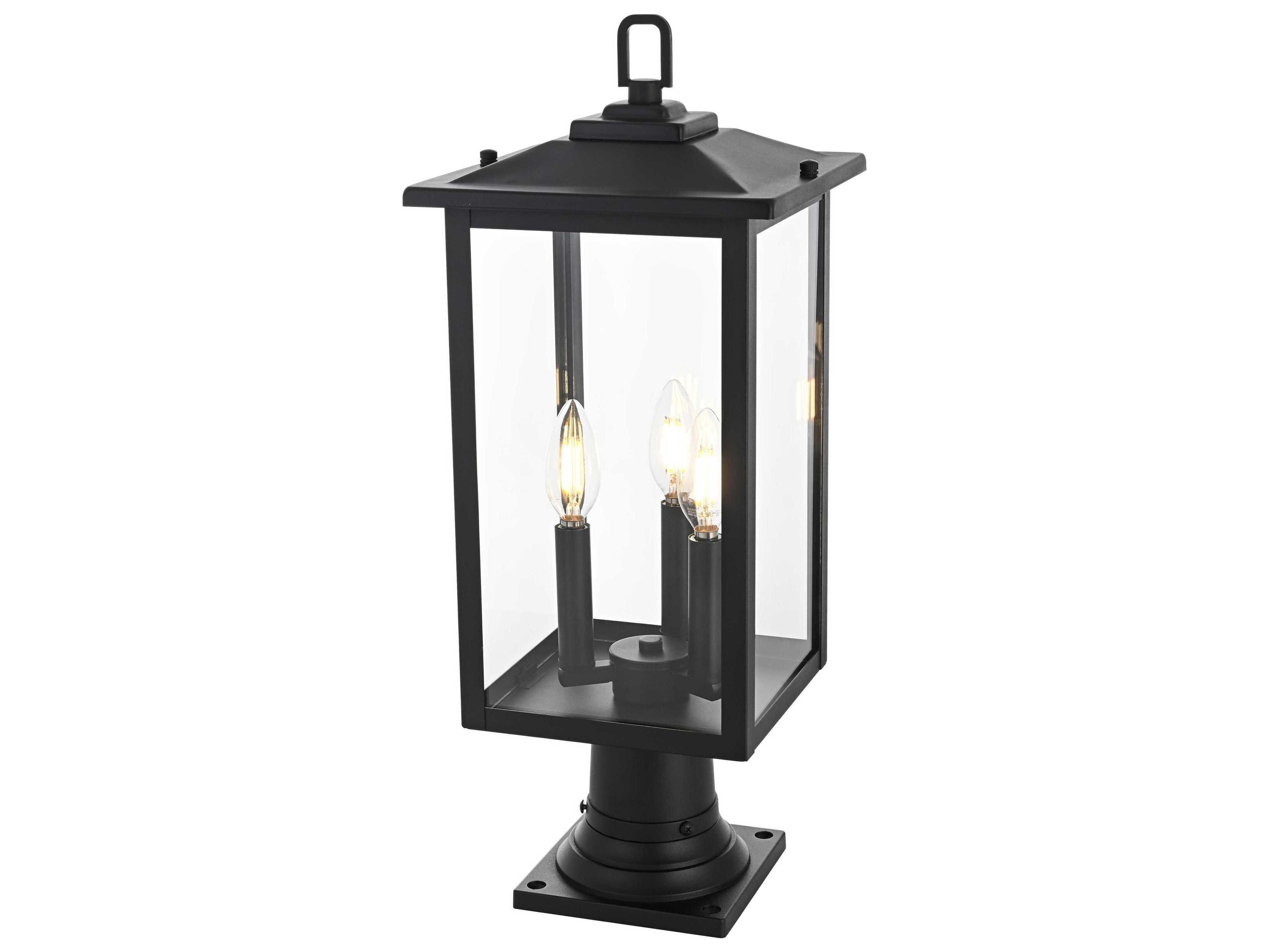 Elegant Lighting Carlisle 3-Light Outdoor Post Light