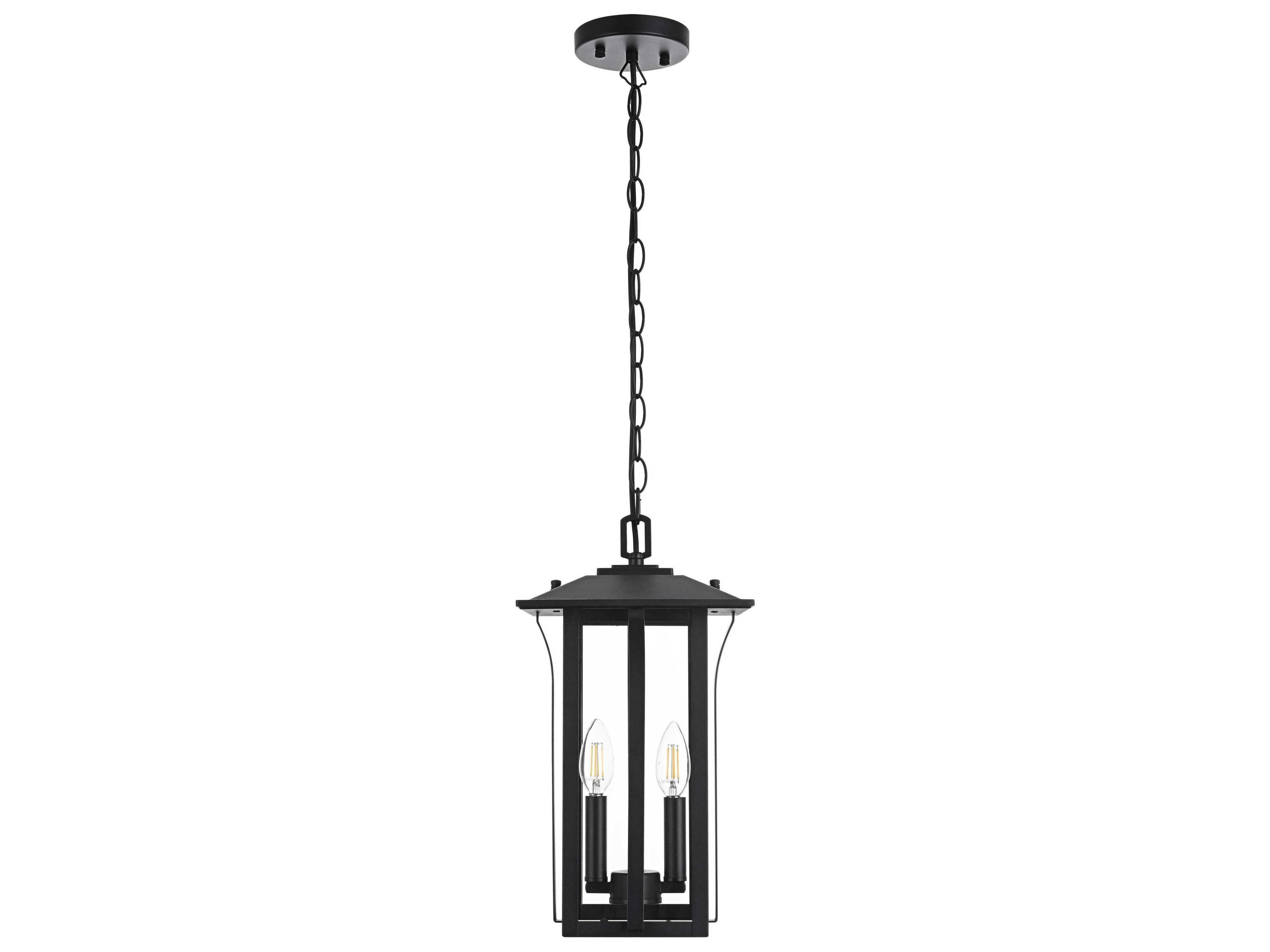 Elegant Lighting Thayer 2-Light Outdoor Hanging Light