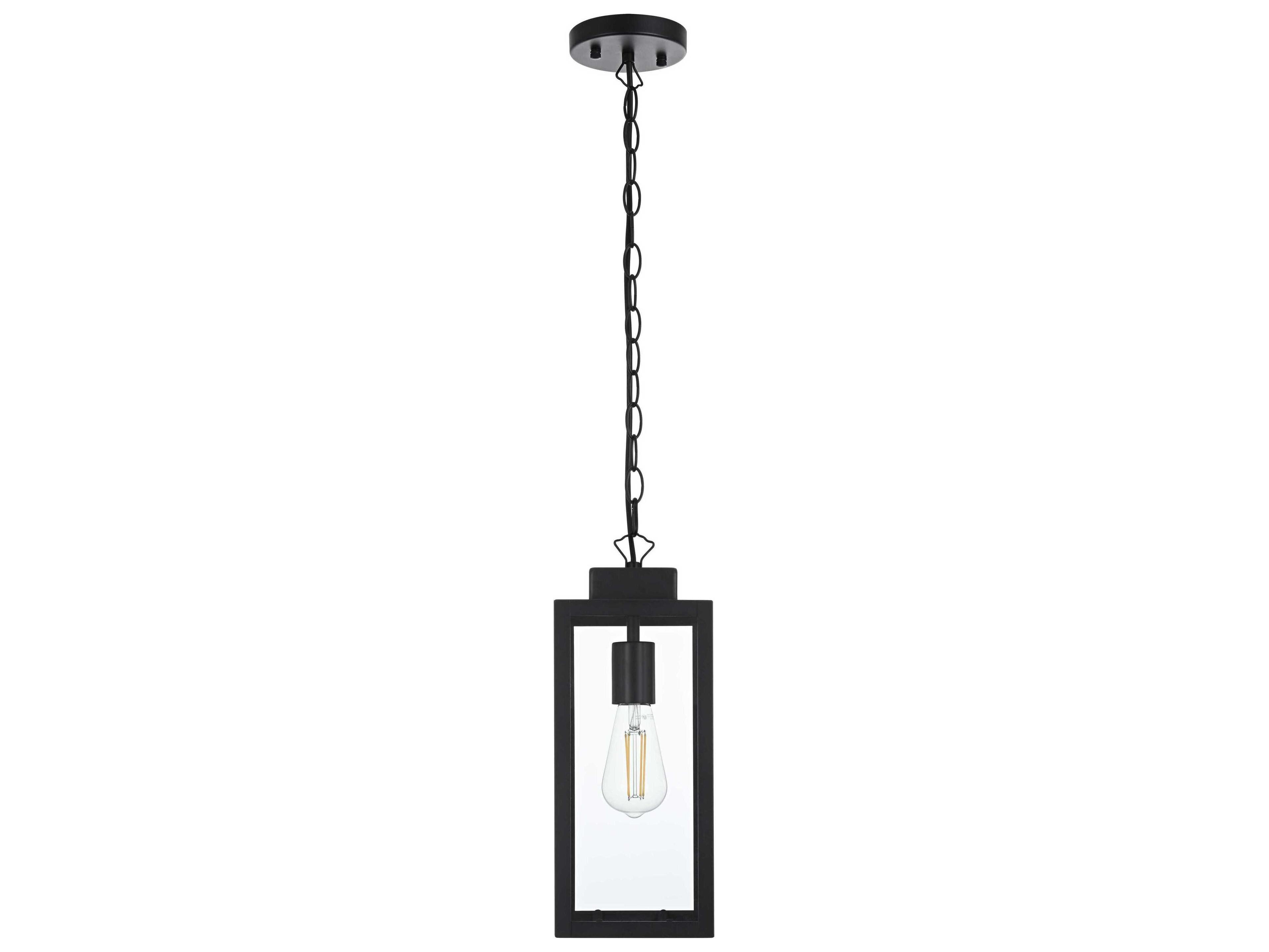 Elegant Lighting Hilton 1-Light Outdoor Hanging Light