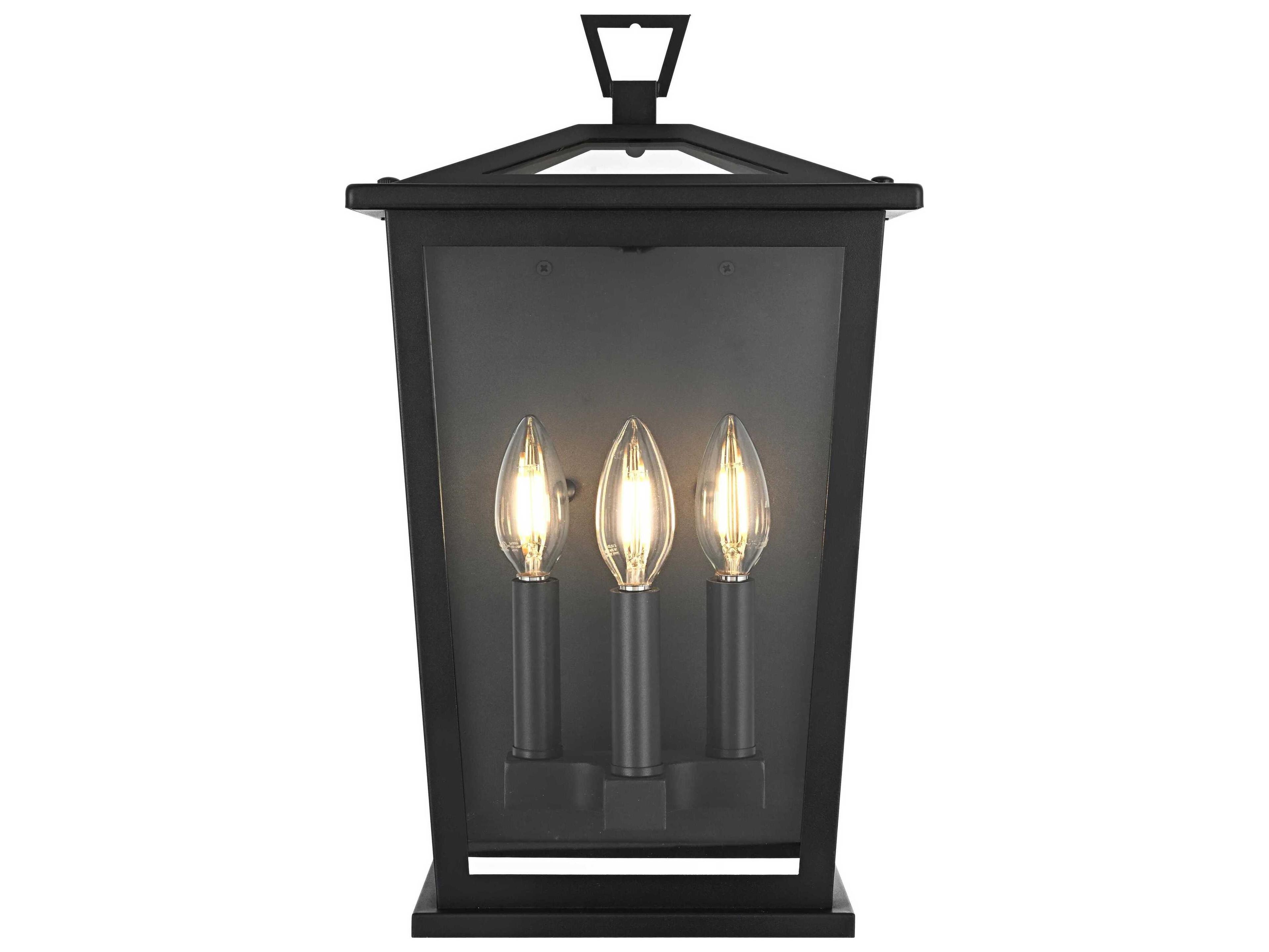 Elegant Lighting Richmond 3-Light Outdoor Wall Light