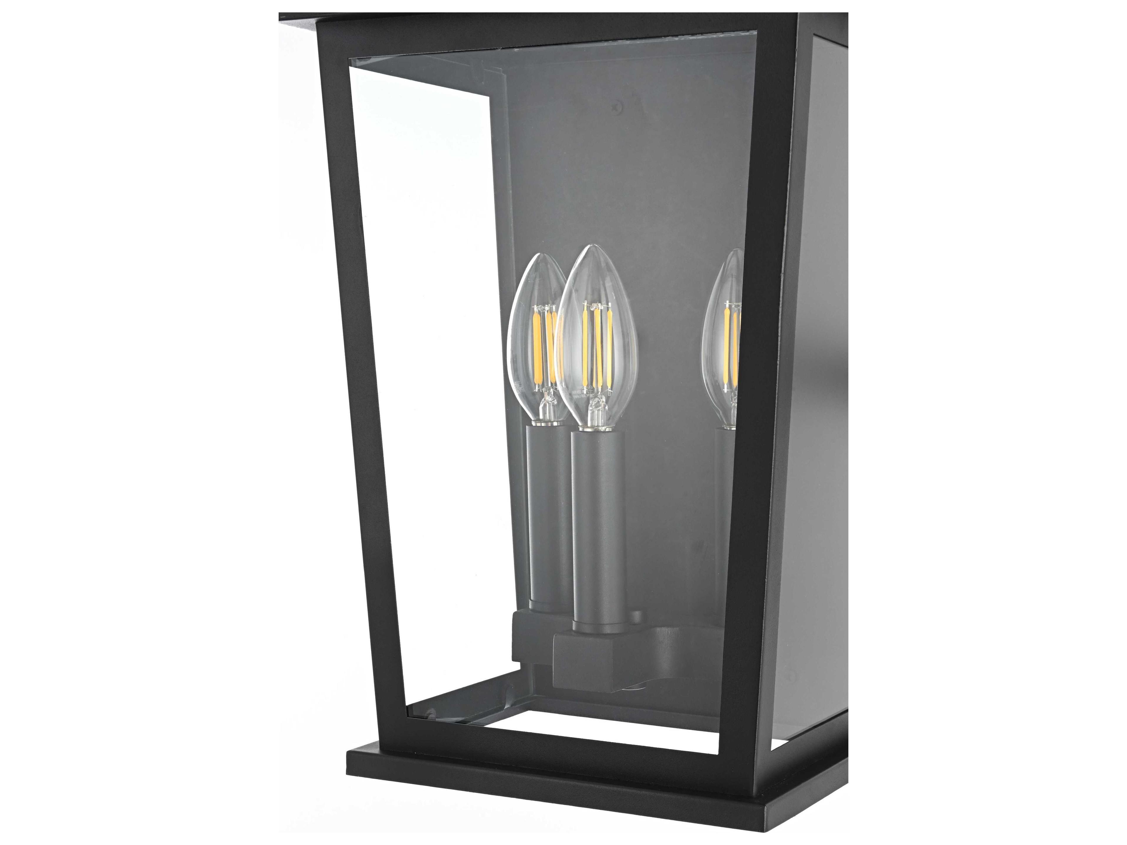 Elegant Lighting Richmond 3-Light Outdoor Wall Light