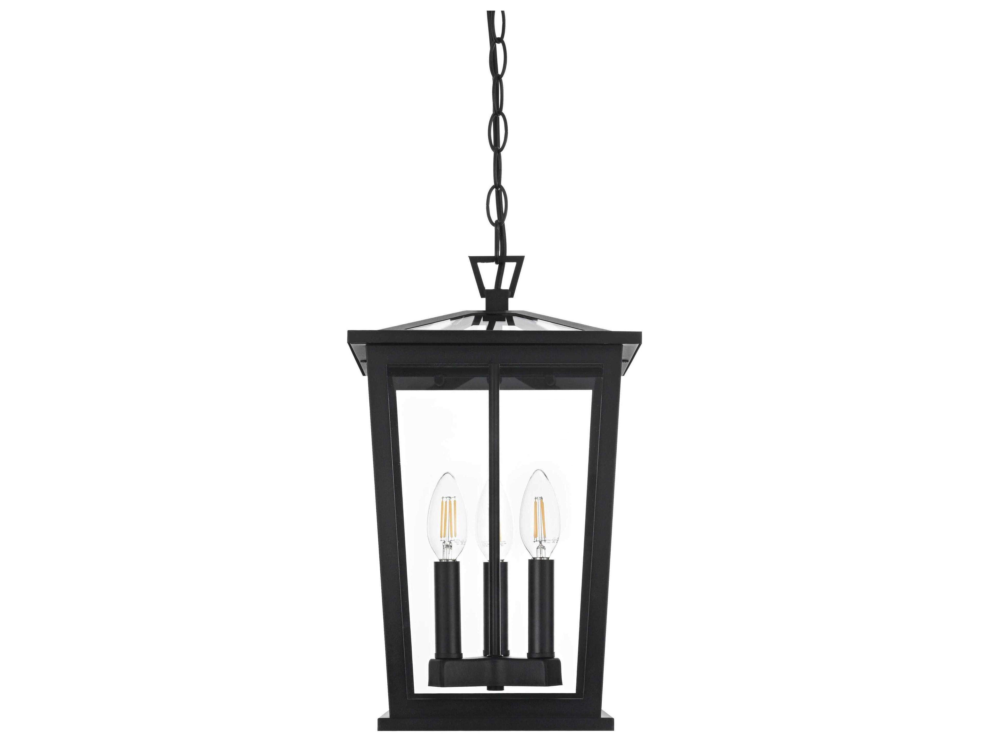 Elegant Lighting Cayman 3-Light Outdoor Hanging Light