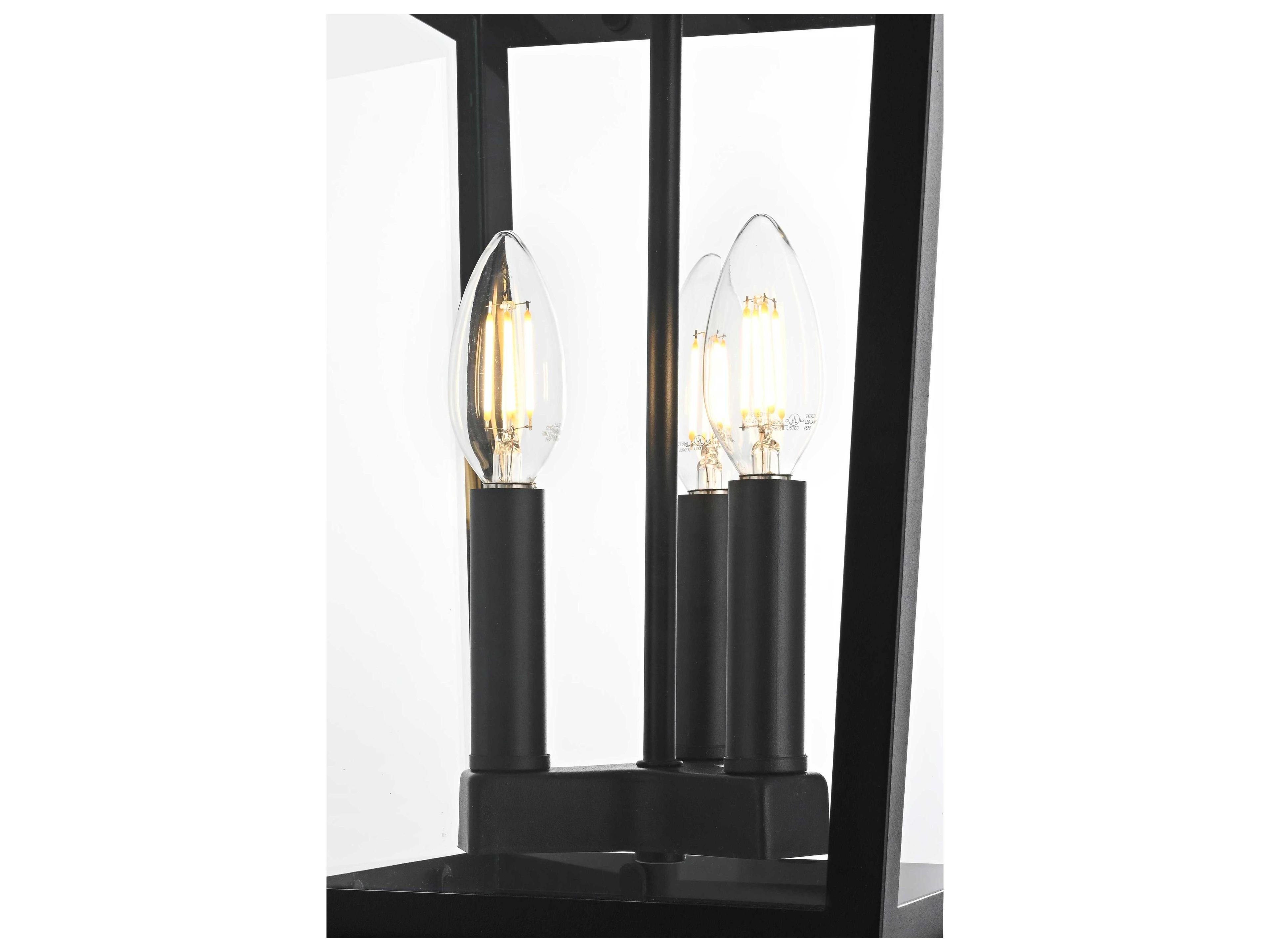 Elegant Lighting Cayman 3-Light Outdoor Hanging Light