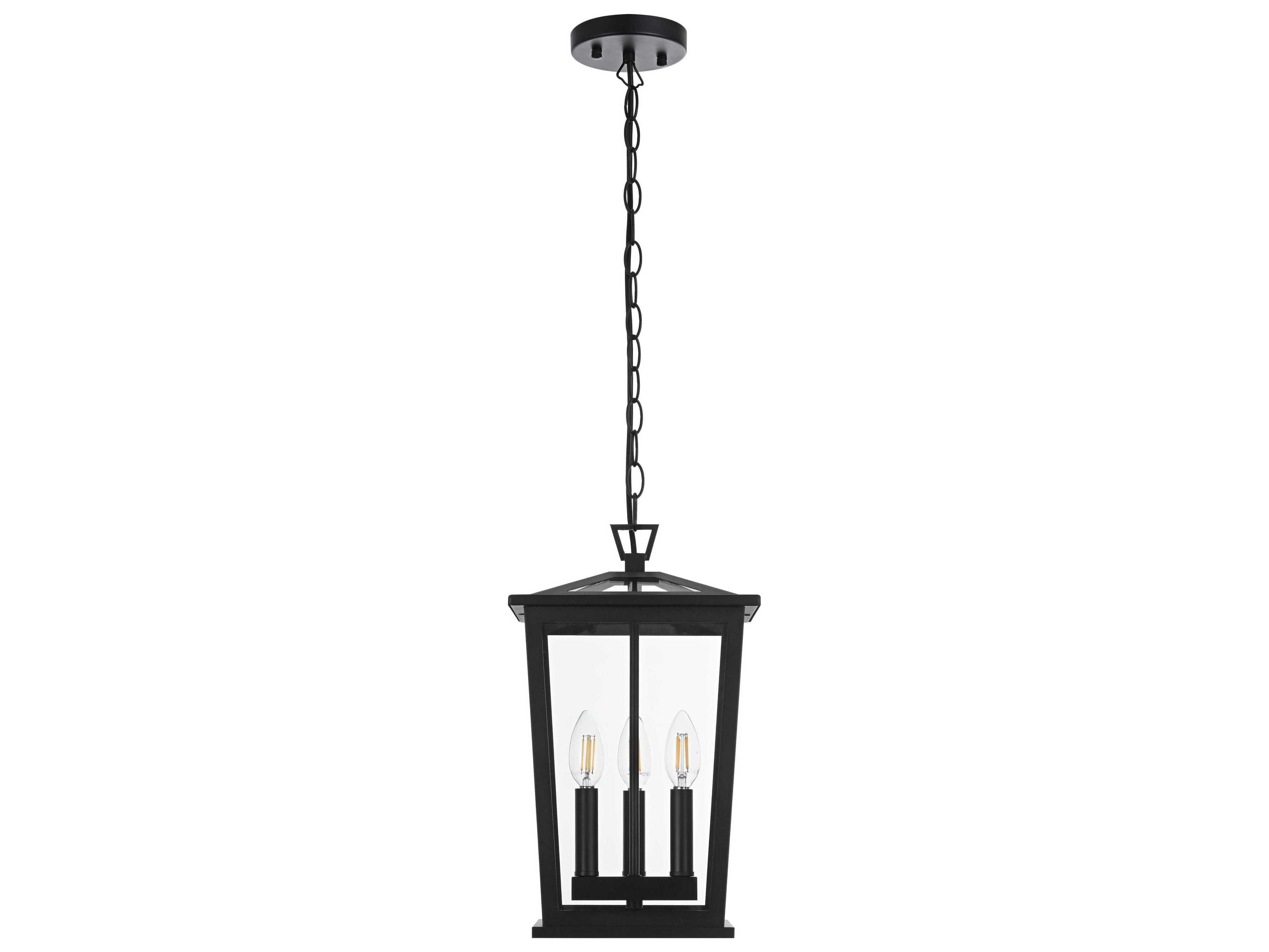 Elegant Lighting Berks 3-Light Outdoor Hanging Light