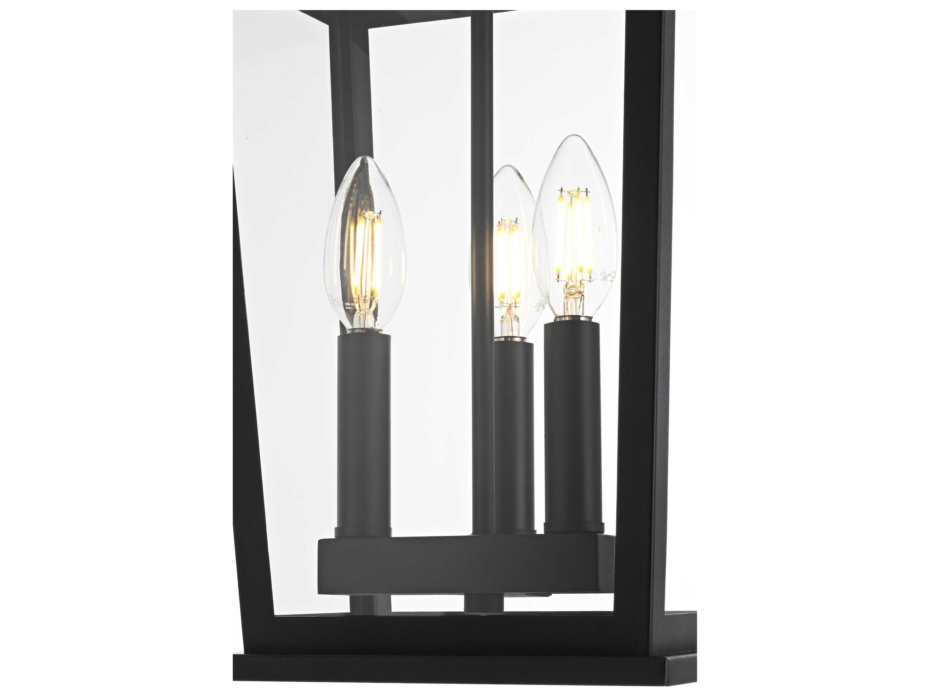 Elegant Lighting Berks 3-Light Outdoor Hanging Light