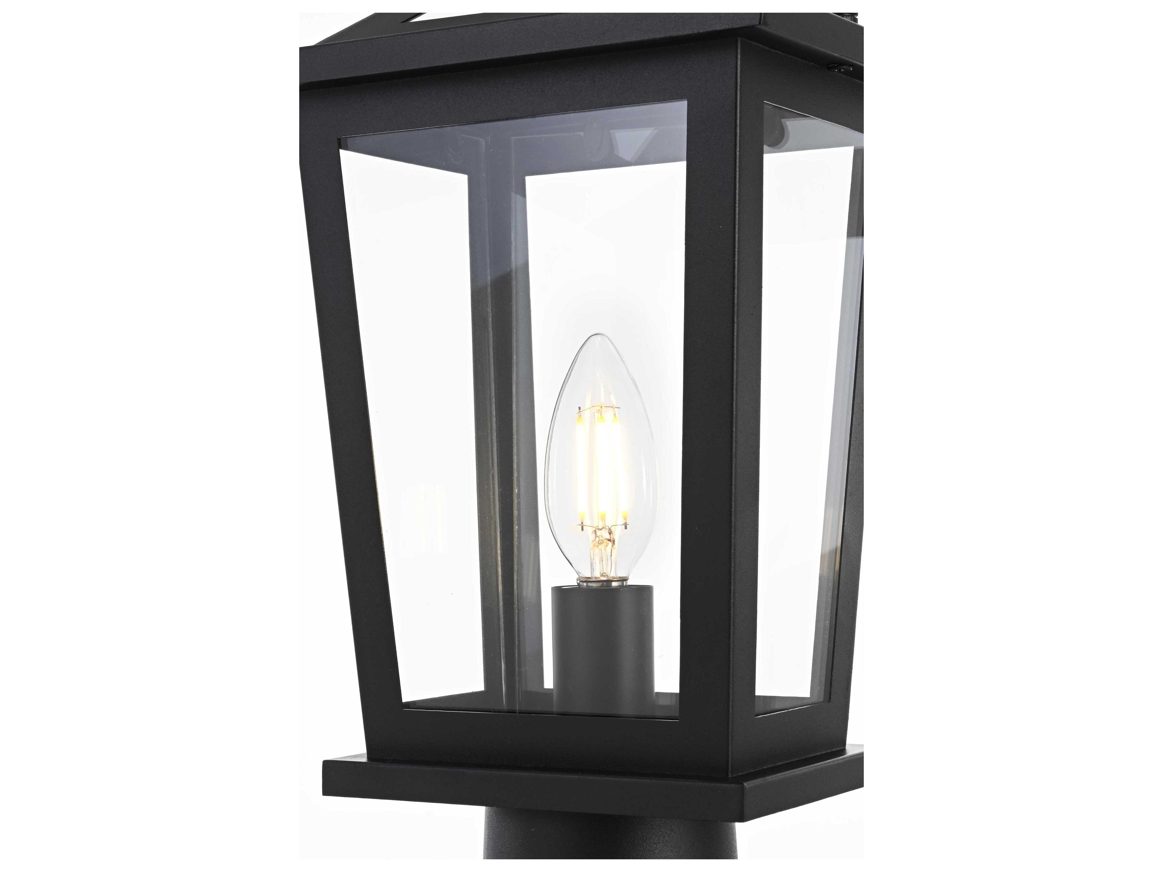 Elegant Lighting Berks 1-Light Outdoor Post Light