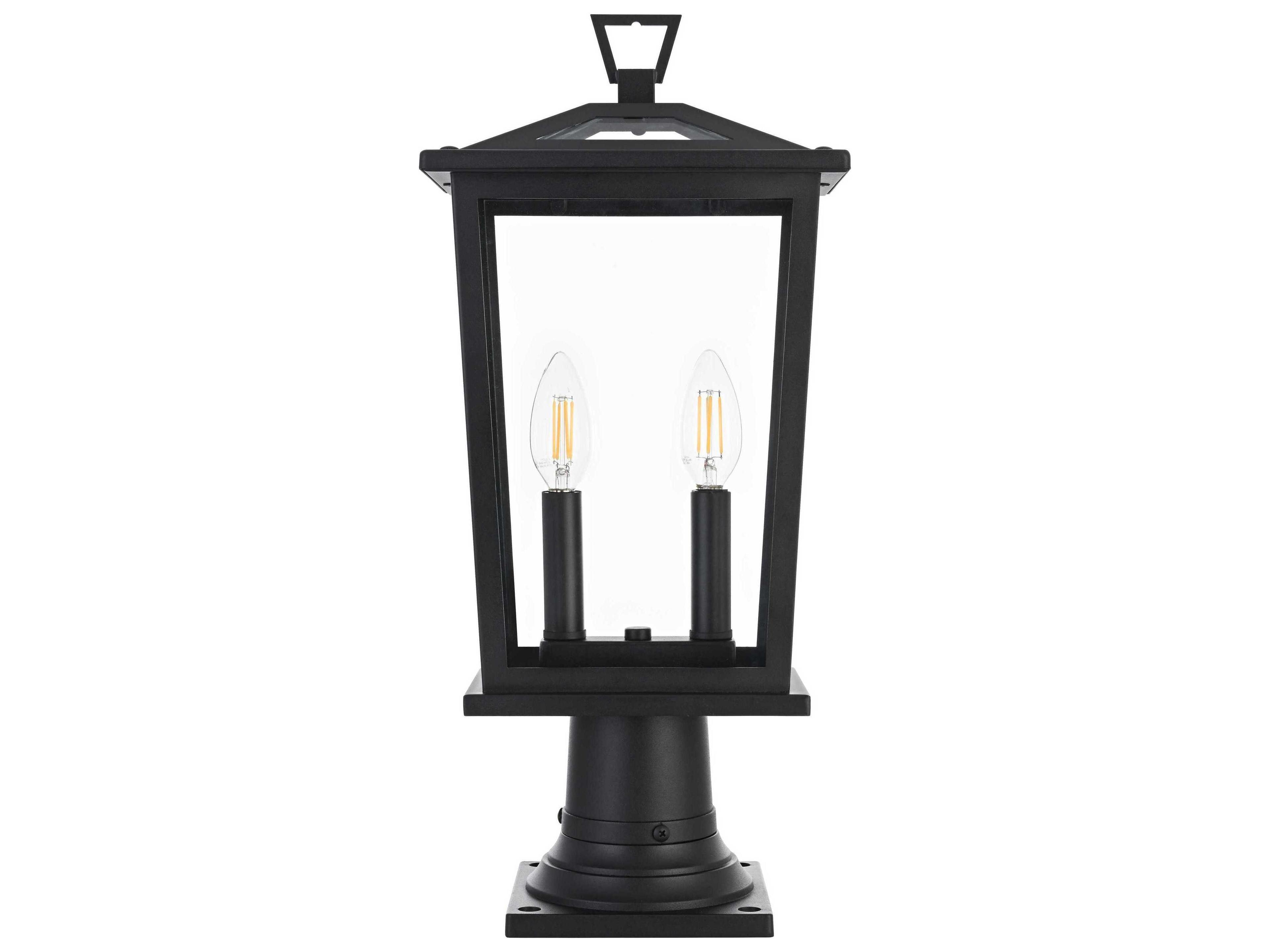 Elegant Lighting Berks 2-Light Outdoor Post Light