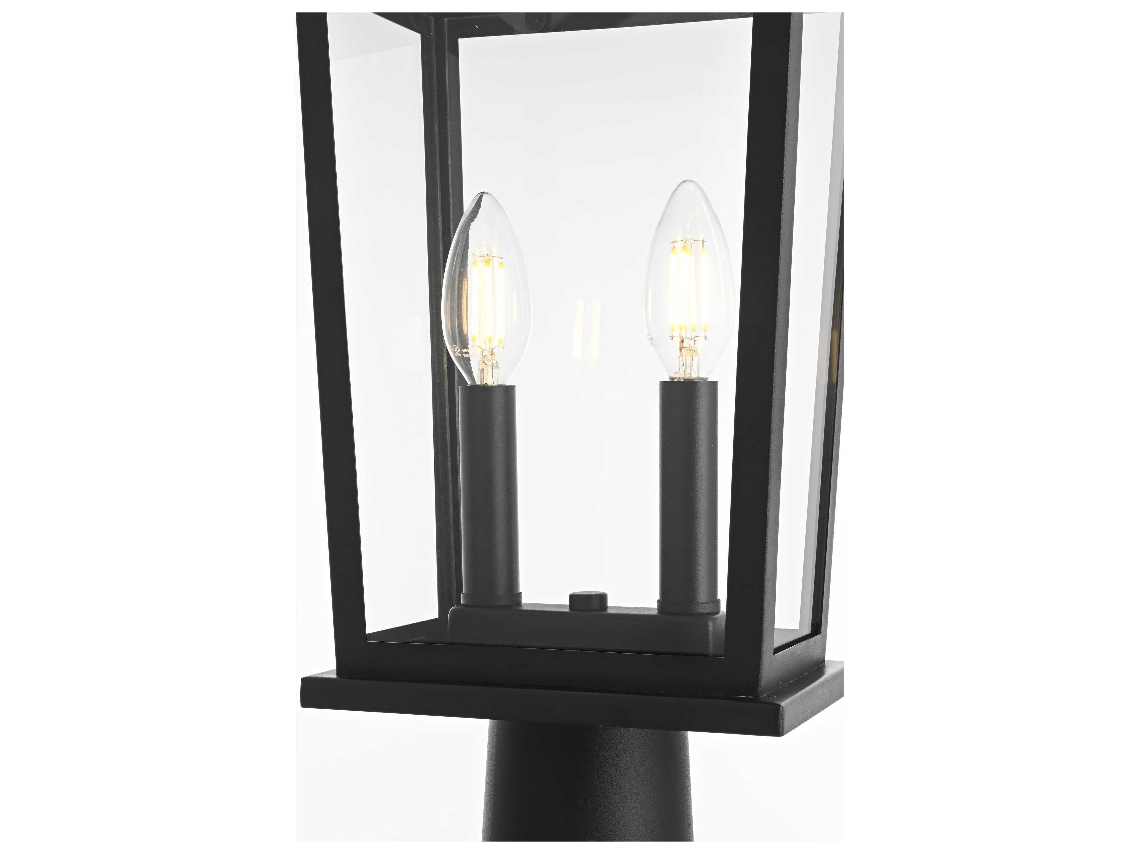 Elegant Lighting Berks 2-Light Outdoor Post Light