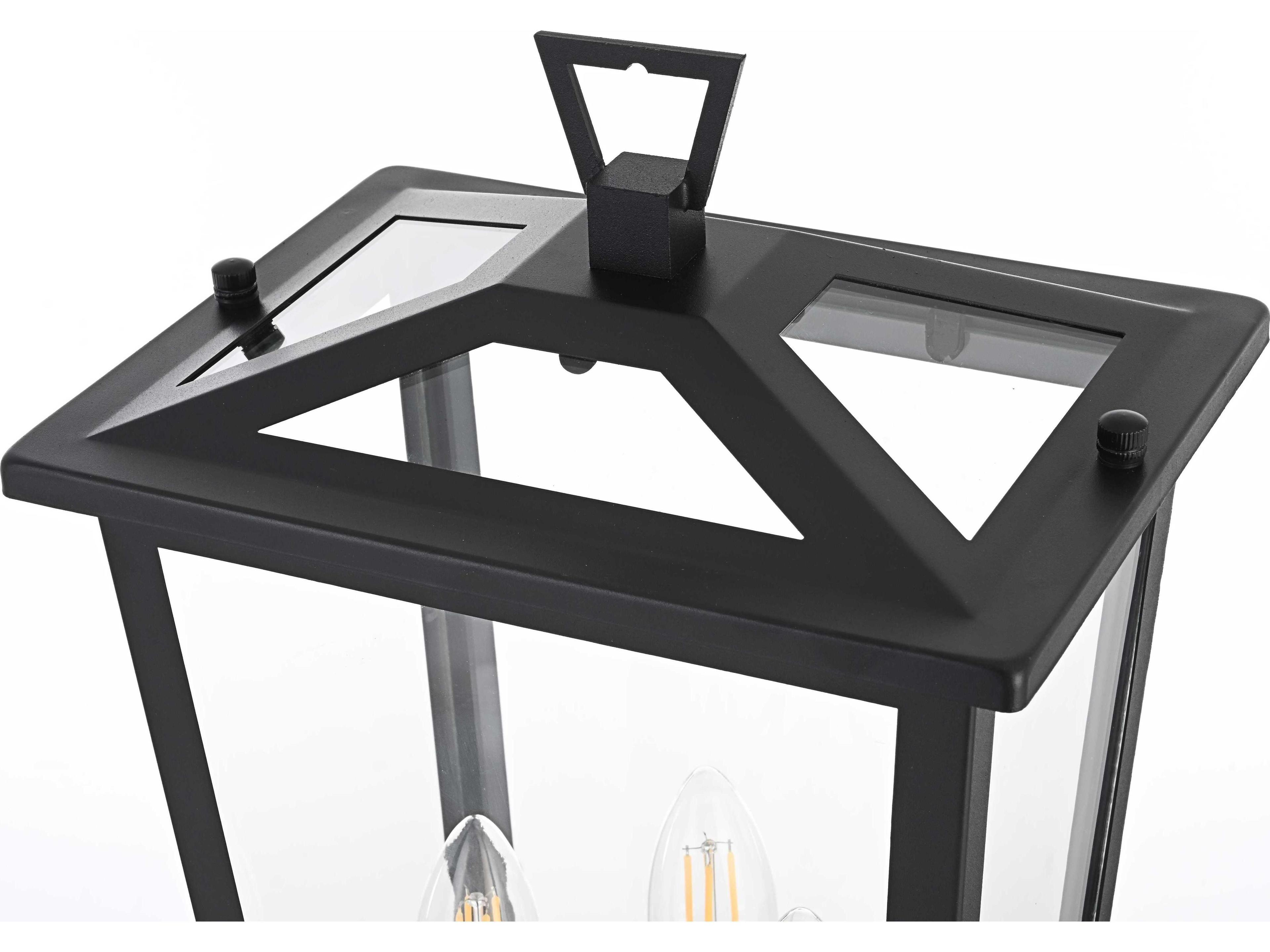 Elegant Lighting Berks 3-Light Outdoor Post Light